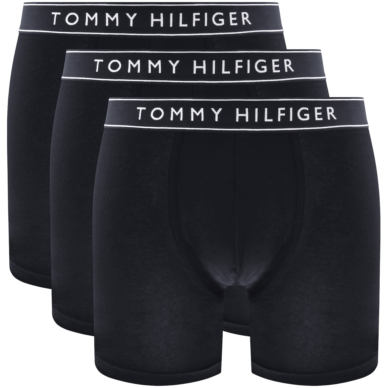 Tommy Hilfiger 3 Pack Boxer Briefs Navy In Black