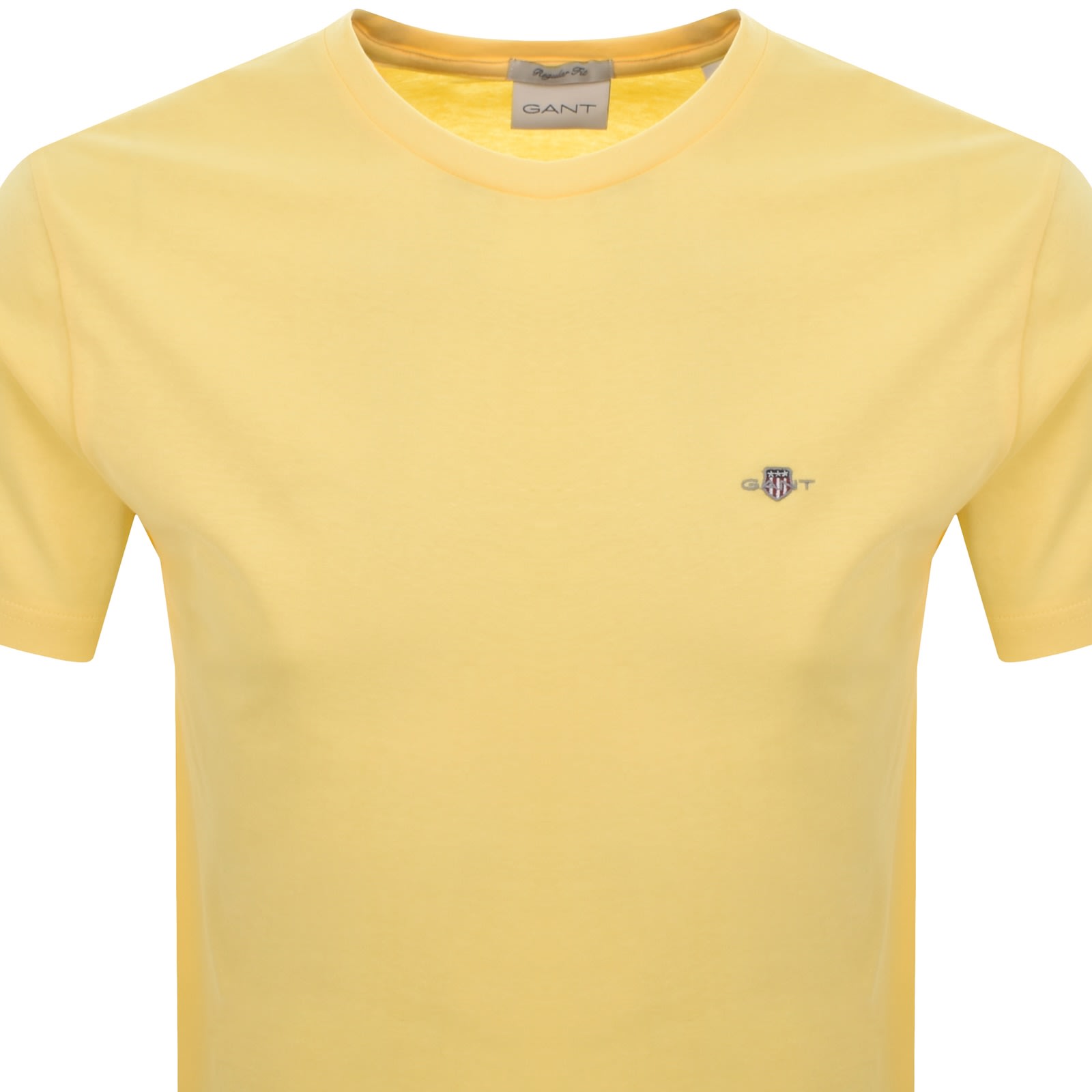Gant Regular Fit Shield T Shirt Banana Yellow