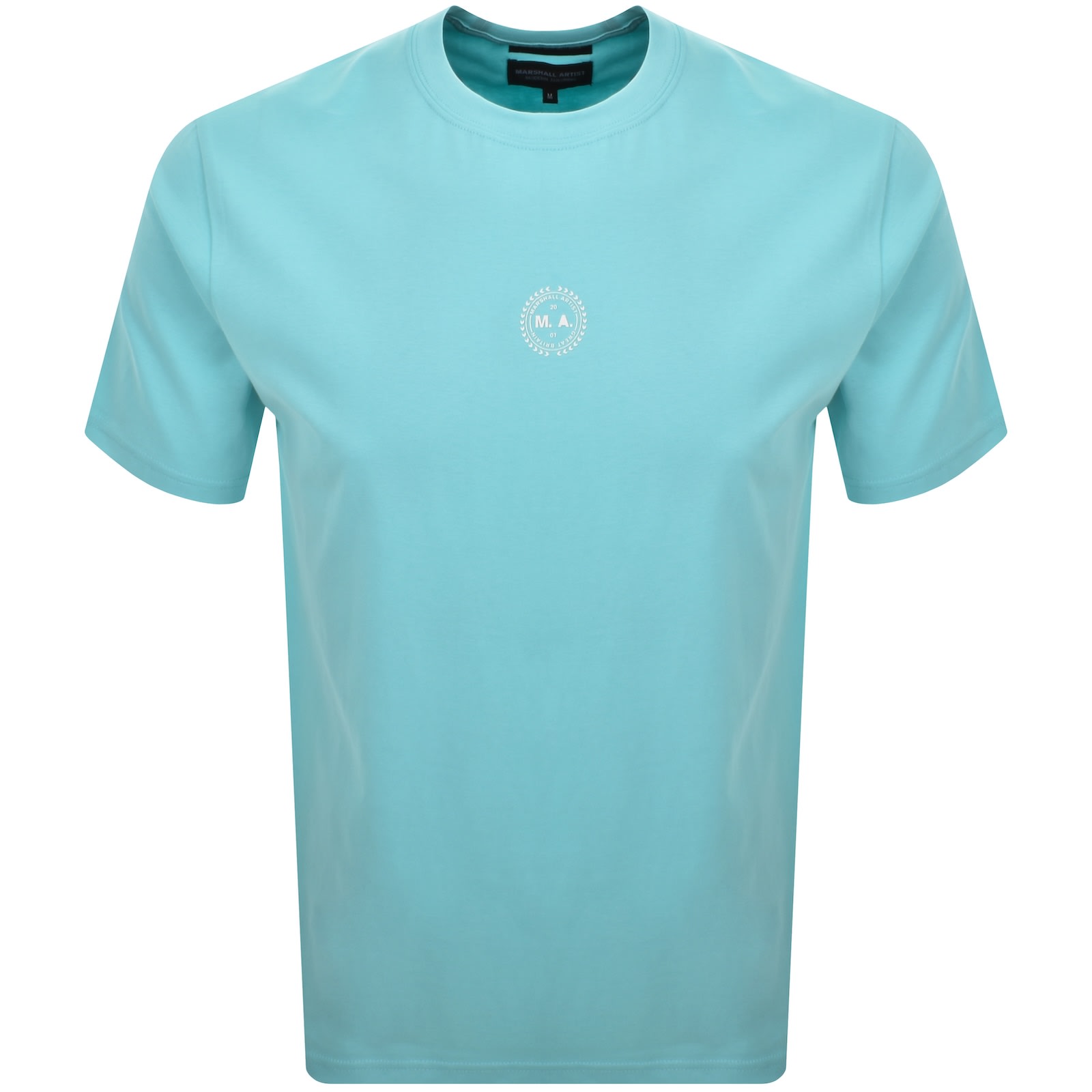 Marshall Artist Camo Erosion T Shirt Aqua Blue