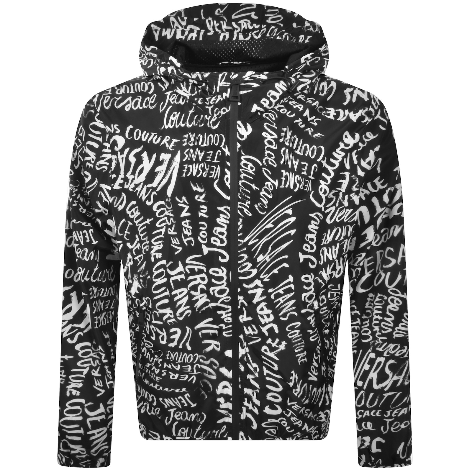 Versace Jeans Couture Logomania Jacket Black In Black