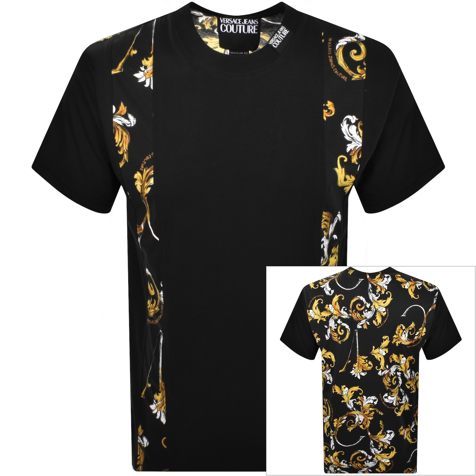Versace Jeans Couture Regular Fit T Shirt Black