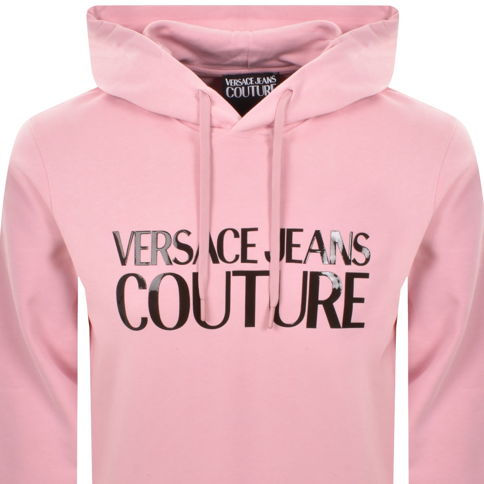 Versace Jeans Couture Logo Hoodie Pink In Pink