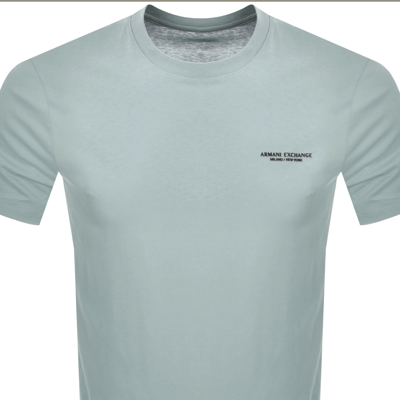 Armani Exchange Crew Neck Logo T Shirt Blue