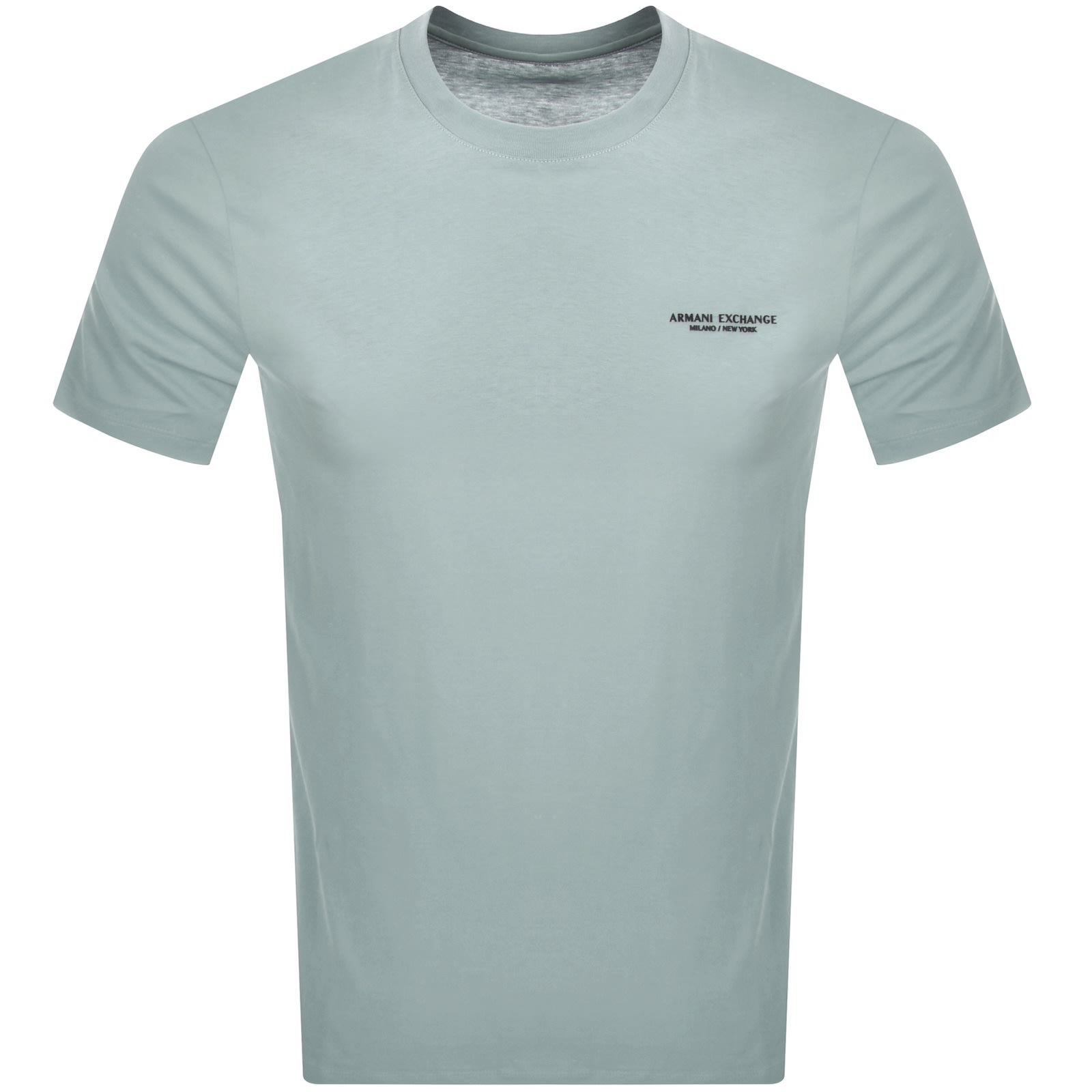 Armani Exchange Crew Neck Logo T Shirt Blue