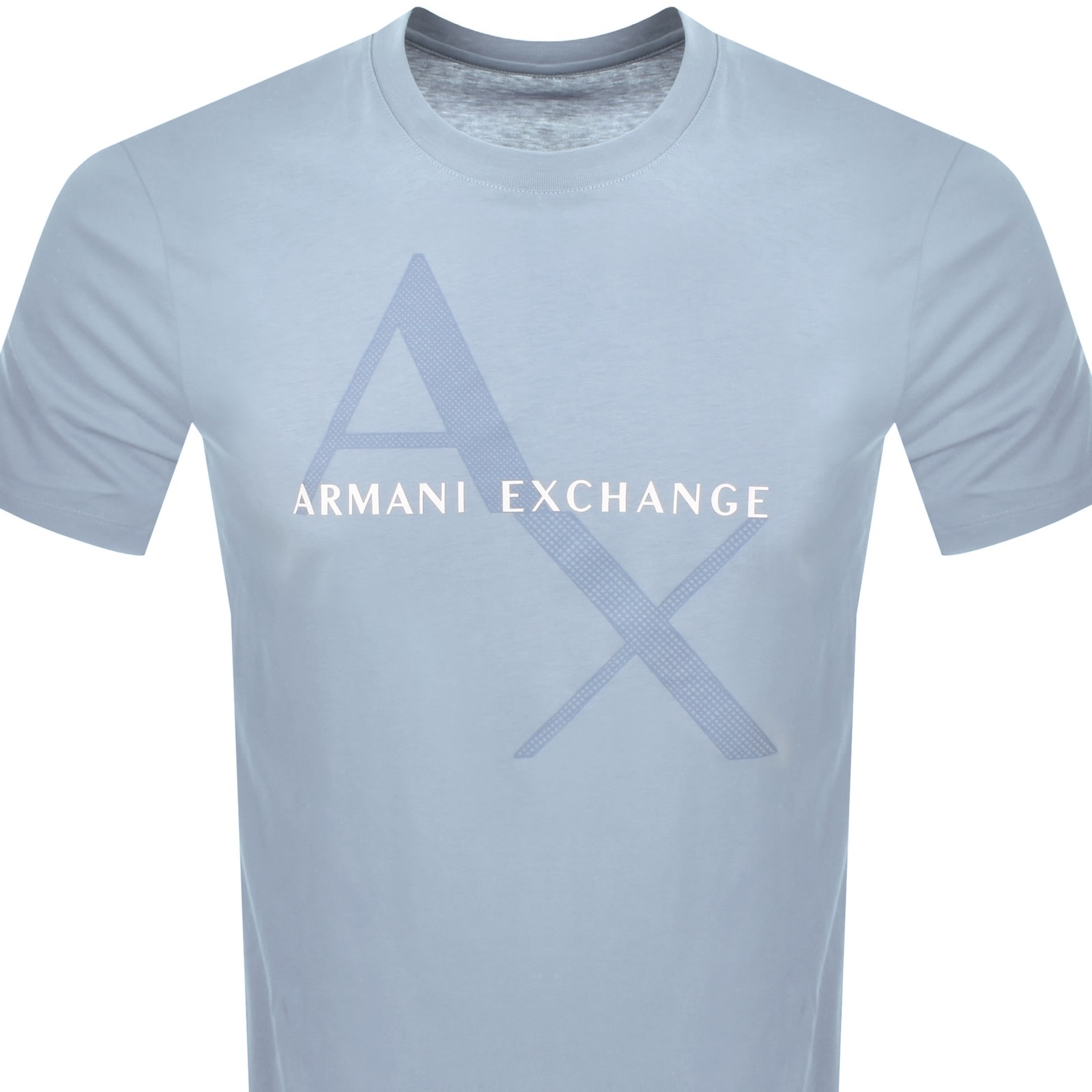 Armani Exchange Crew Neck Logo T Shirt Blue