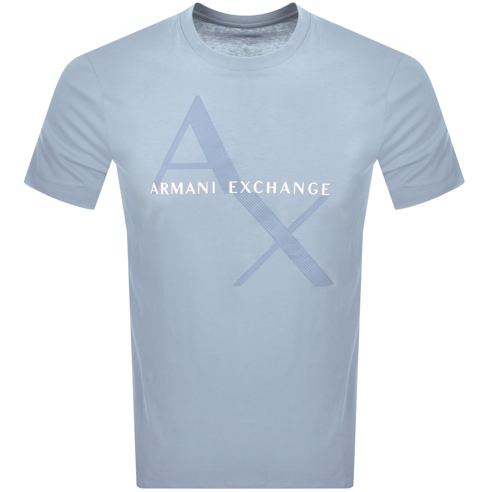 Armani Exchange Crew Neck Logo T Shirt Blue