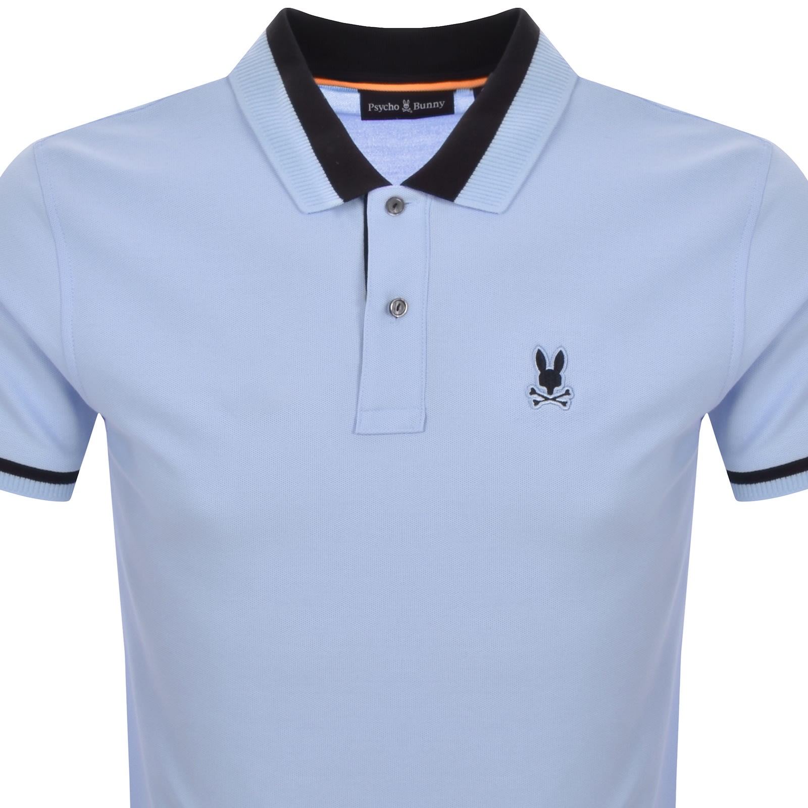 Psycho Bunny Newman Pique Polo T Shirt Blue