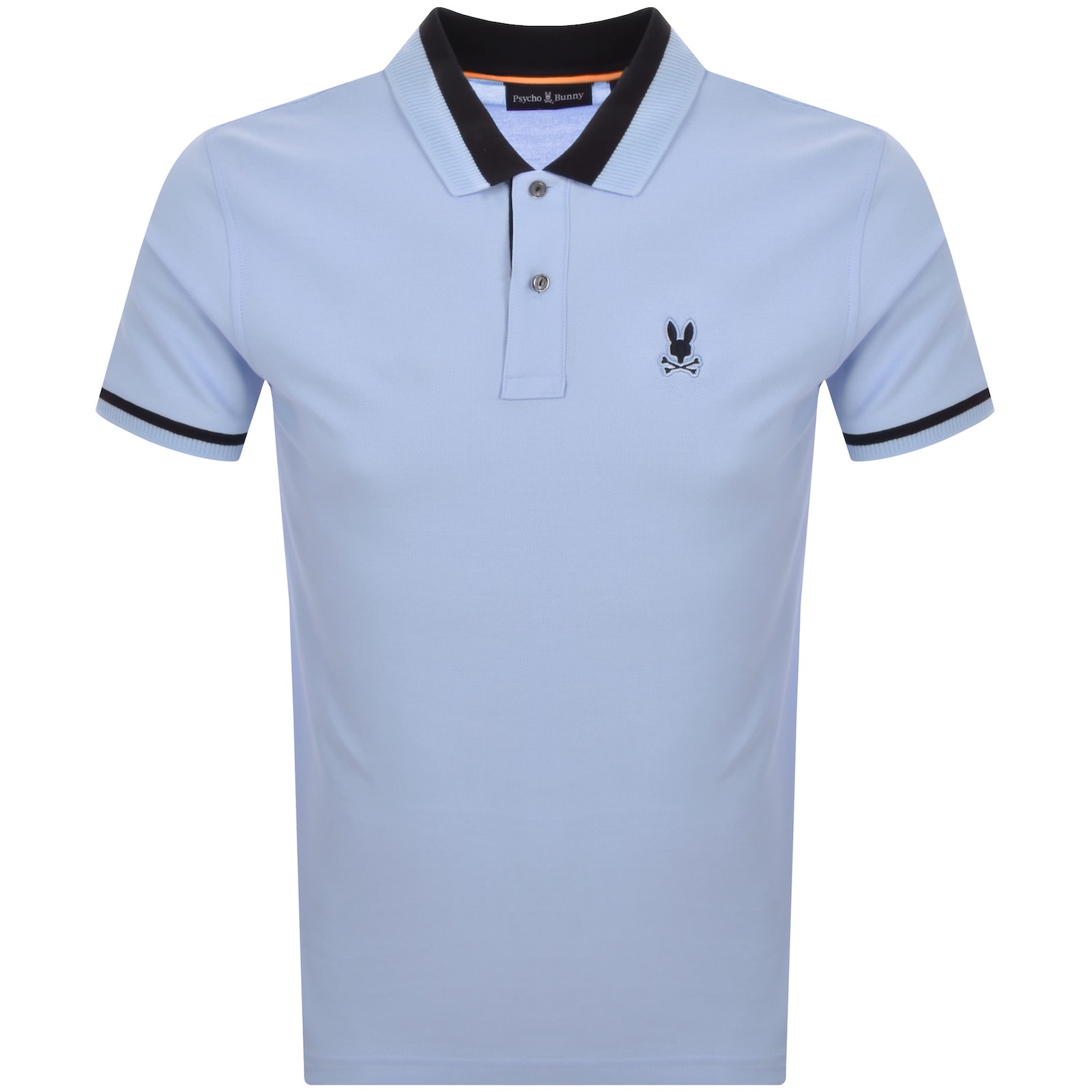Psycho Bunny Newman Pique Polo T Shirt Blue