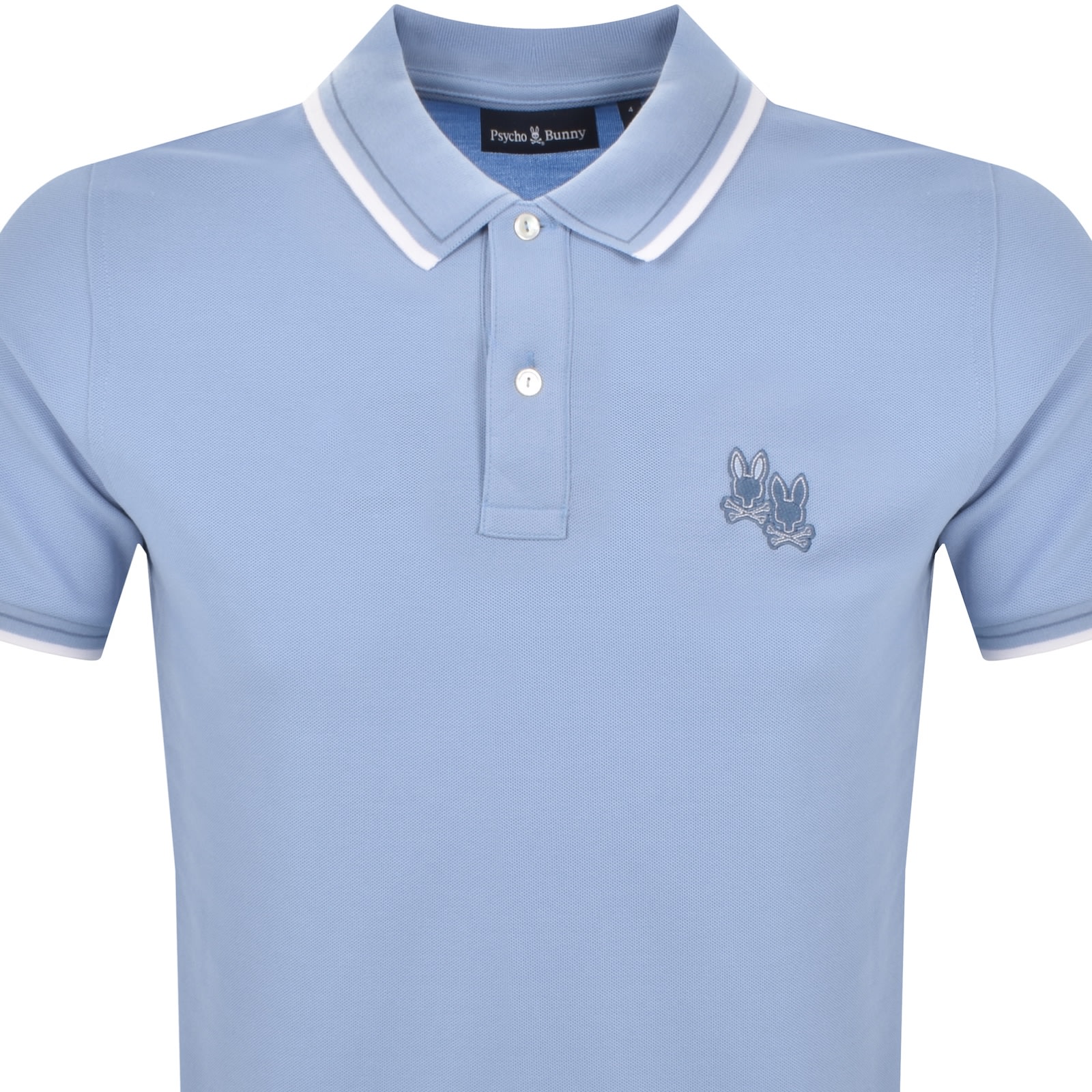 Psycho Bunny Elliot Pique Polo T Shirt Blue