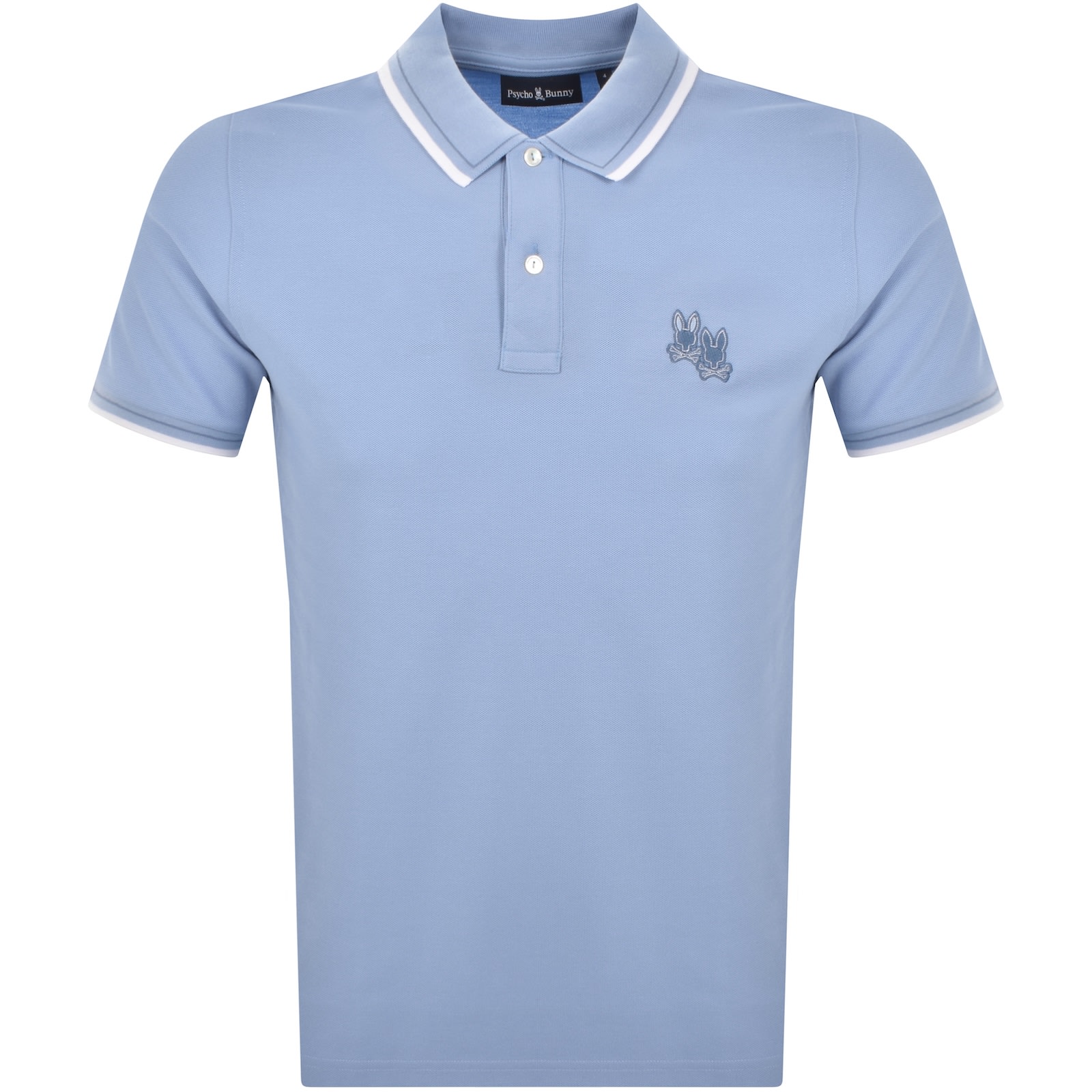 Psycho Bunny Elliot Pique Polo T Shirt Blue