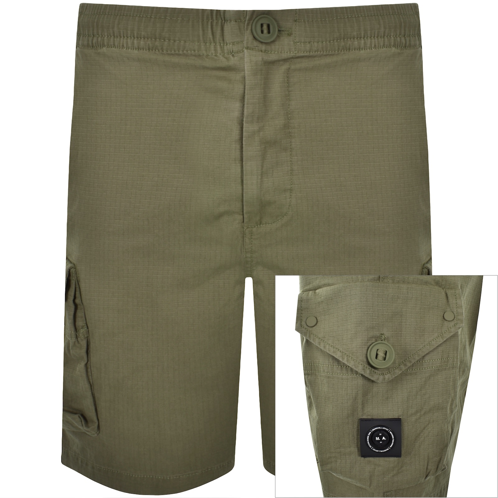 Marshall Artist Arniston Cargo Shorts Khaki In Green