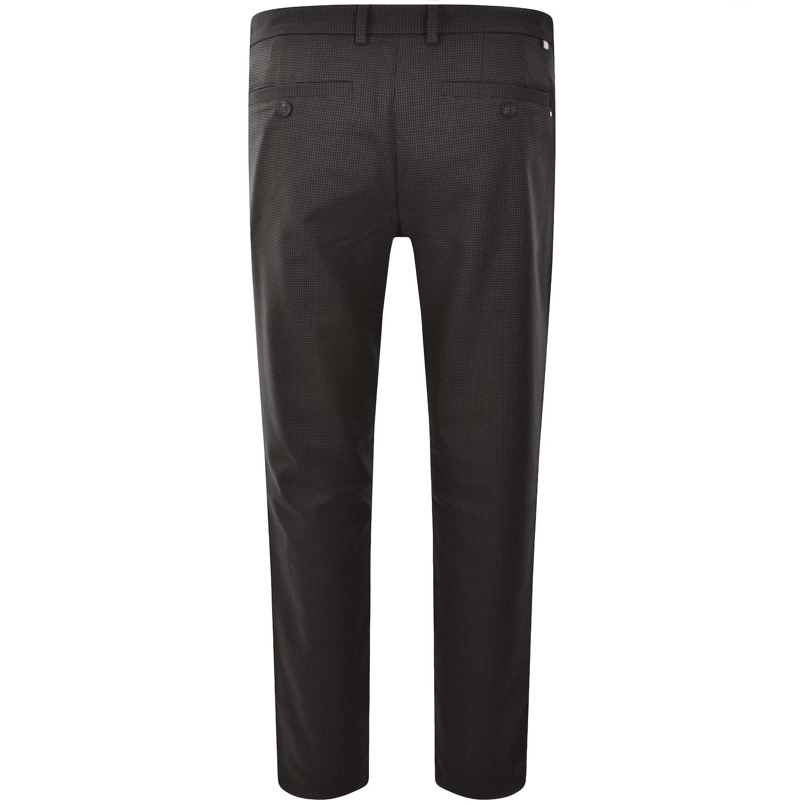 Ted Baker Micro Houndstooth Slim Trousers Grey