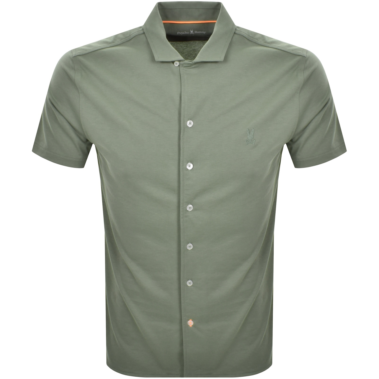 Psycho Bunny Bryan Camp Collar Shirt Green
