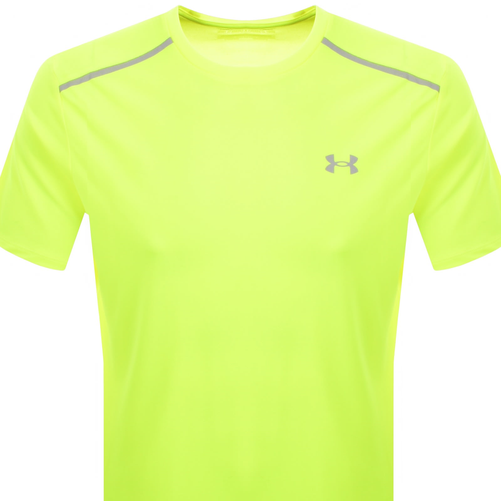Under Armour Tech Reflective T Shirt Yellow In Green