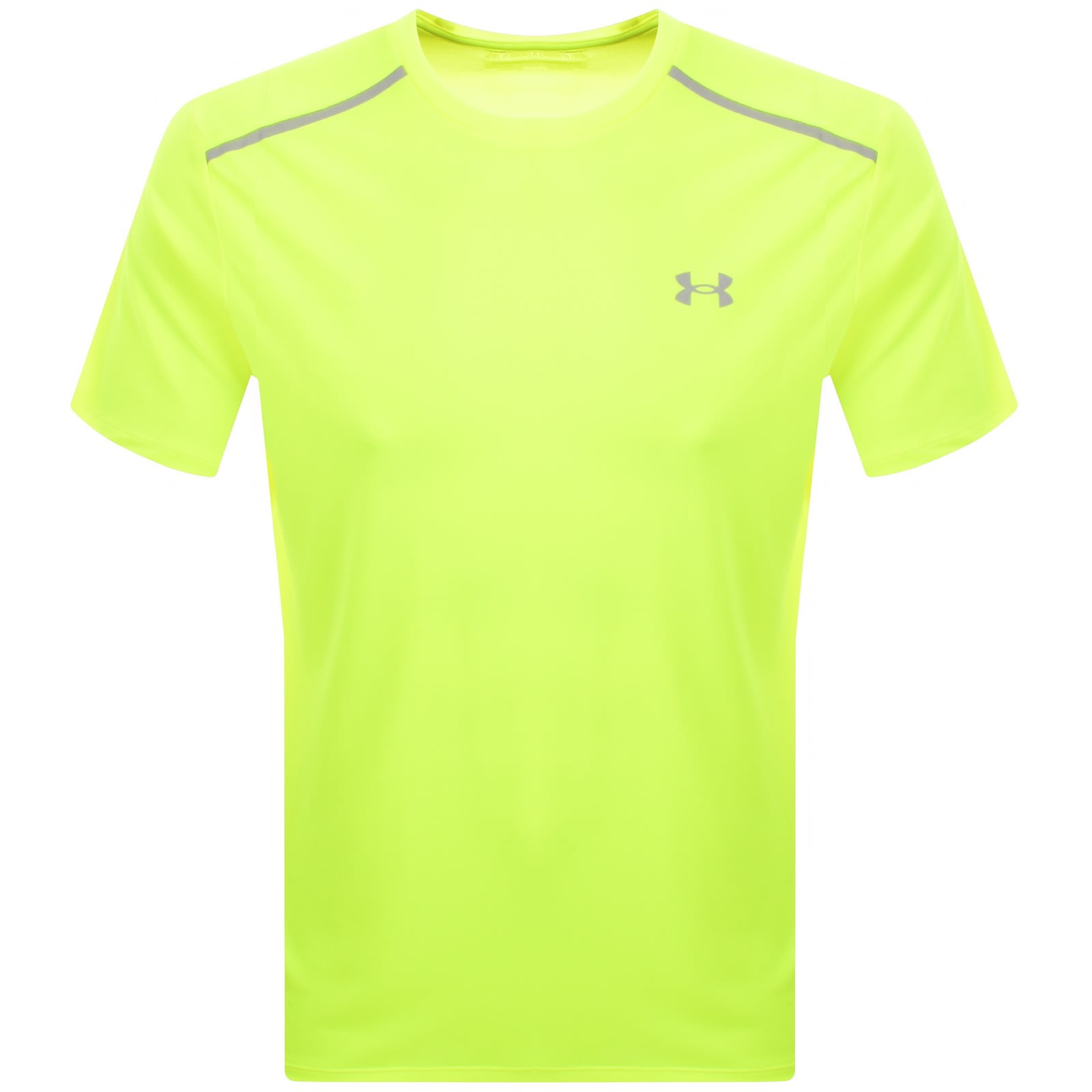 Under Armour Tech Reflective T Shirt Yellow In Green