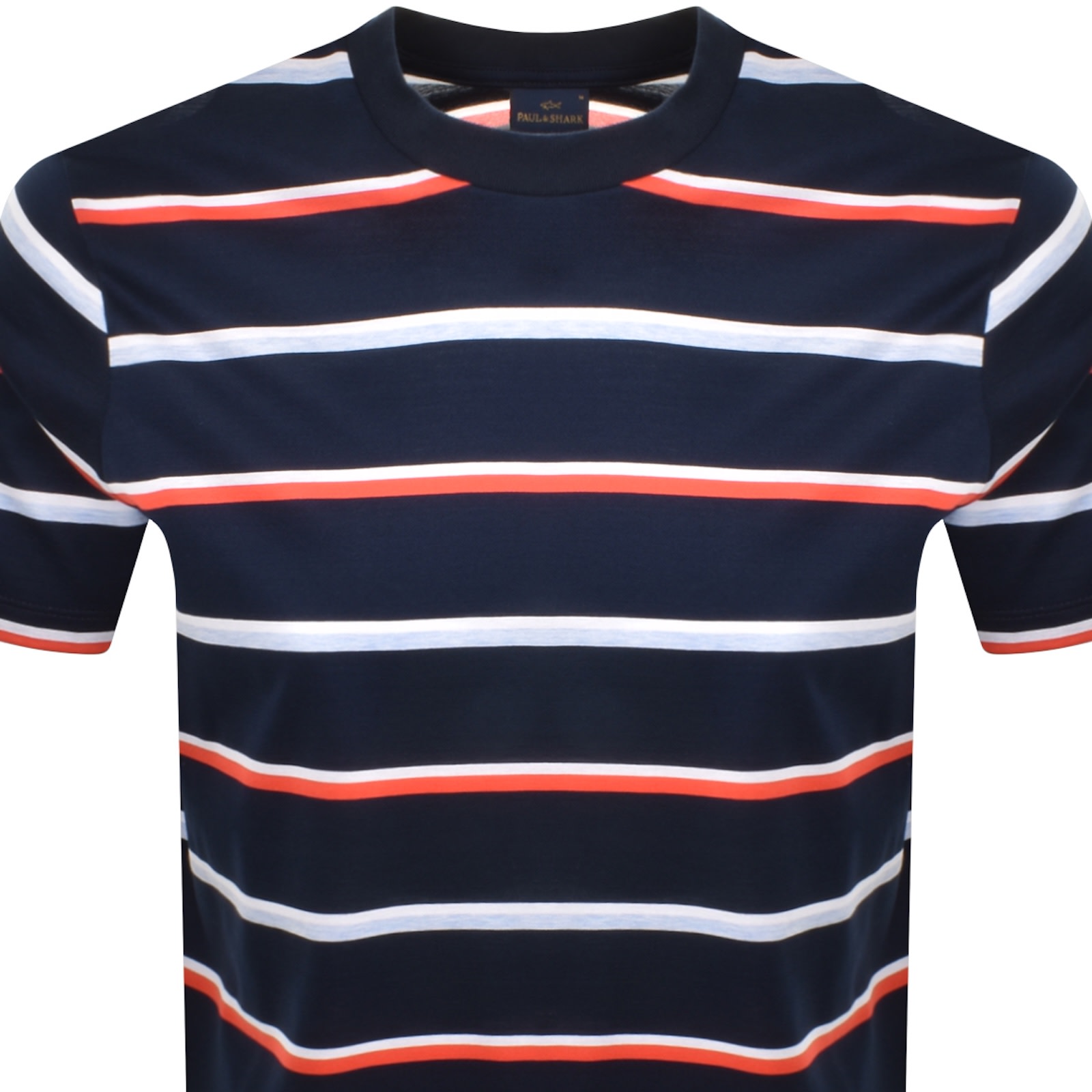 PAUL & SHARK PAUL AND SHARK SHORT SLEEVE STRIPE T SHIRT BLUE