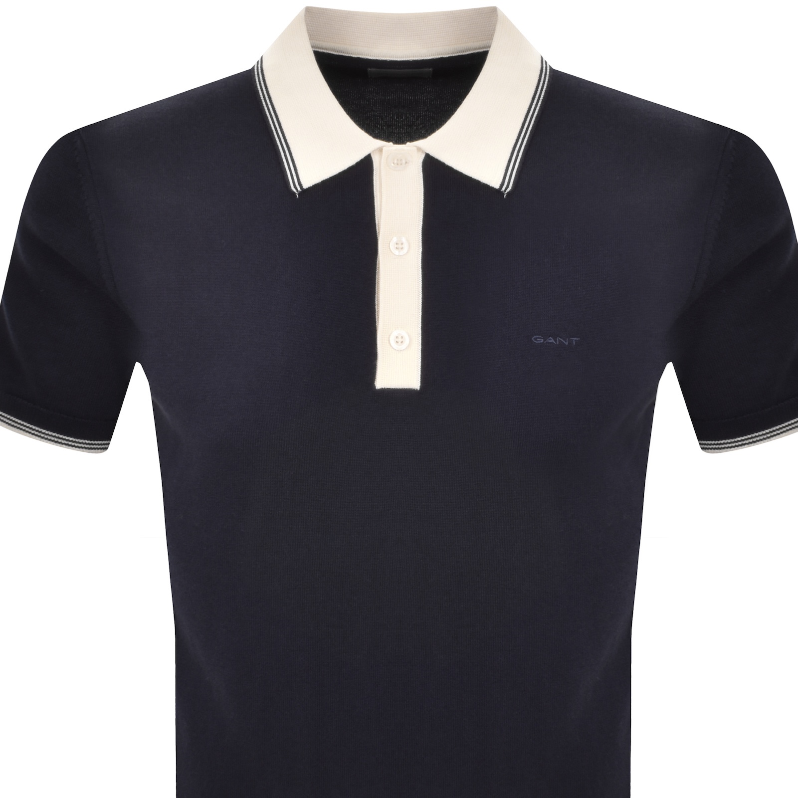 Gant Modal Blend Polo T Shirt Evening Blue In Black