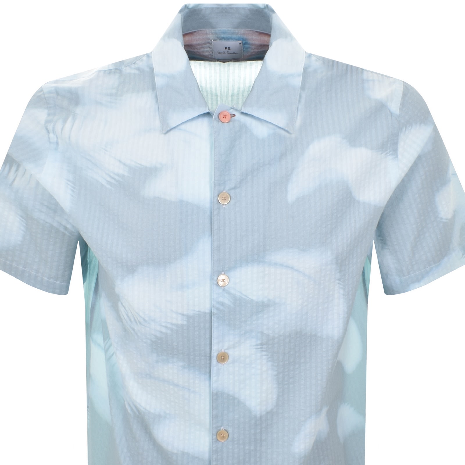 PAUL SMITH PAUL SMITH CASUAL FIT SHORT SLEEVED SHIRT BLUE