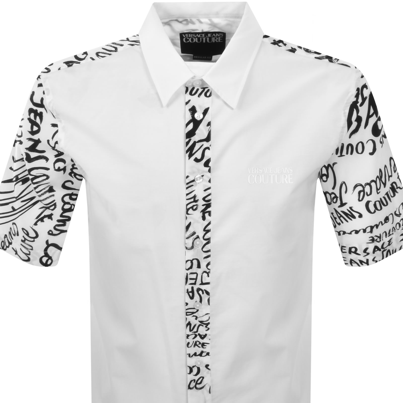 Versace Jeans Couture Pop Print Shirt White In Multi