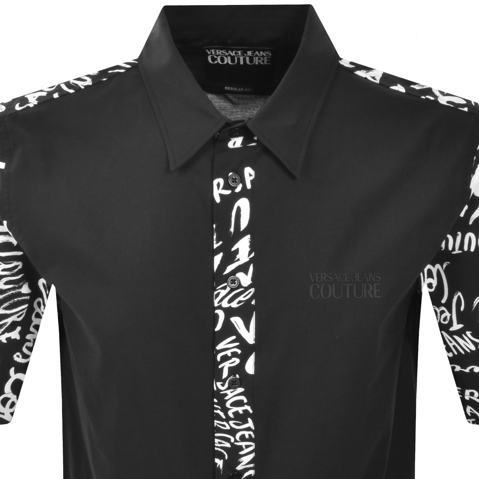 Versace Jeans Couture Pop Print Shirt Black In Black