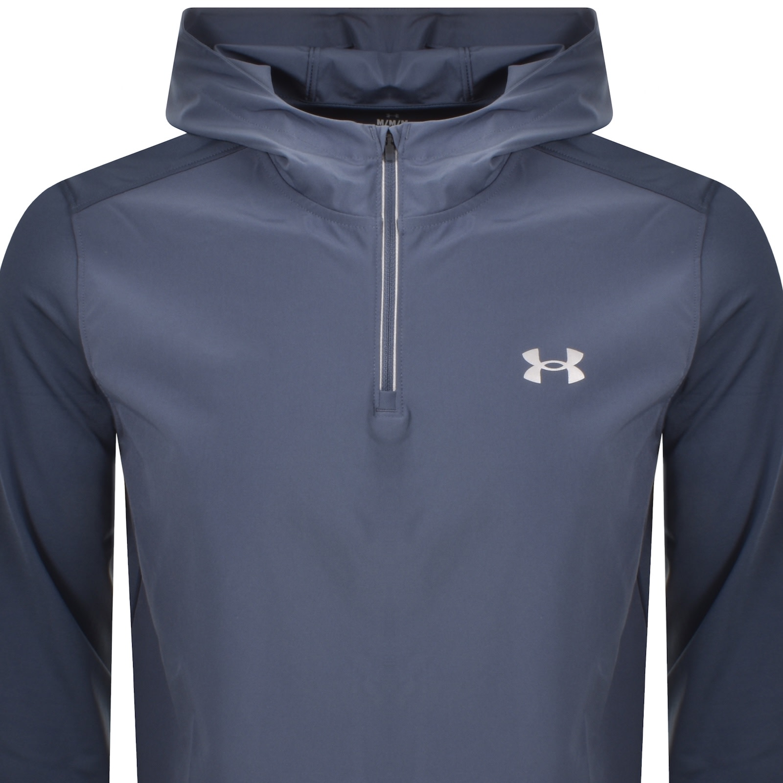 Under Armour Quarter Zip Hooded Jacket Blue In Blue
