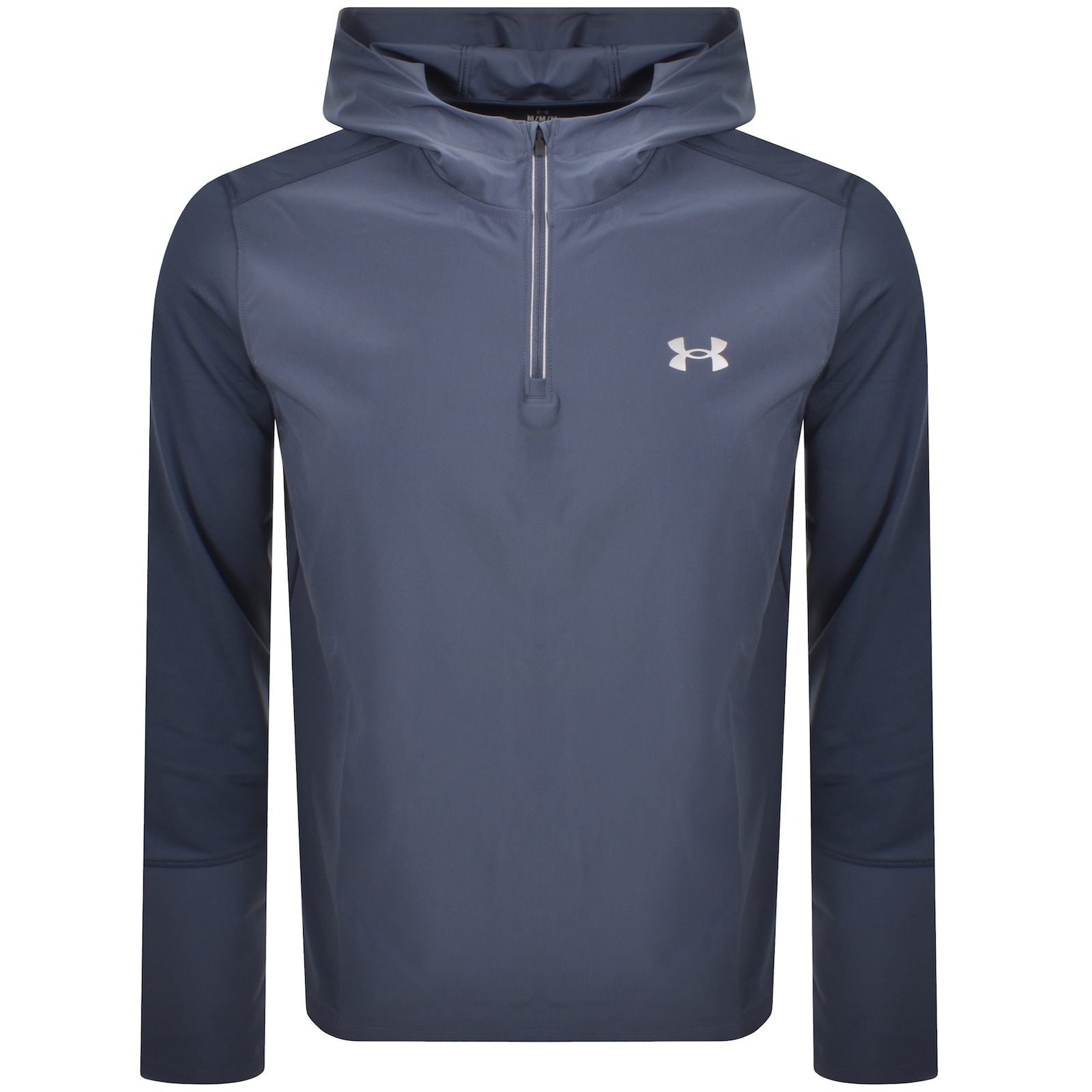 Under Armour Quarter Zip Hooded Jacket Blue In Blue