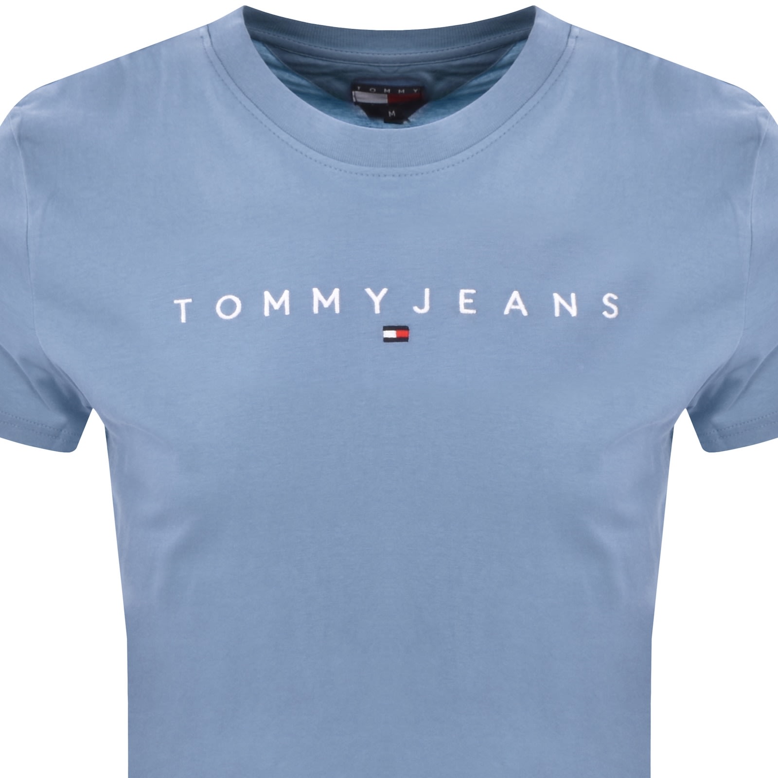 Tommy Jeans Linear Logo T Shirt Blue