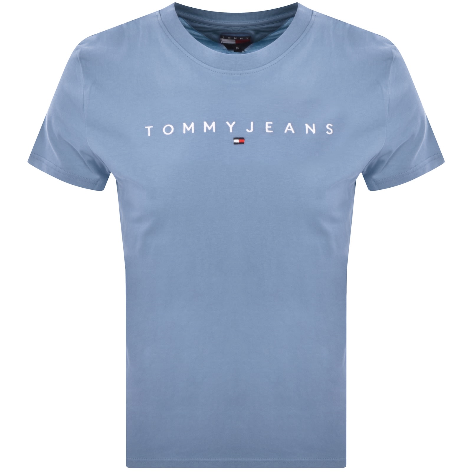 Tommy Jeans Linear Logo T Shirt Blue