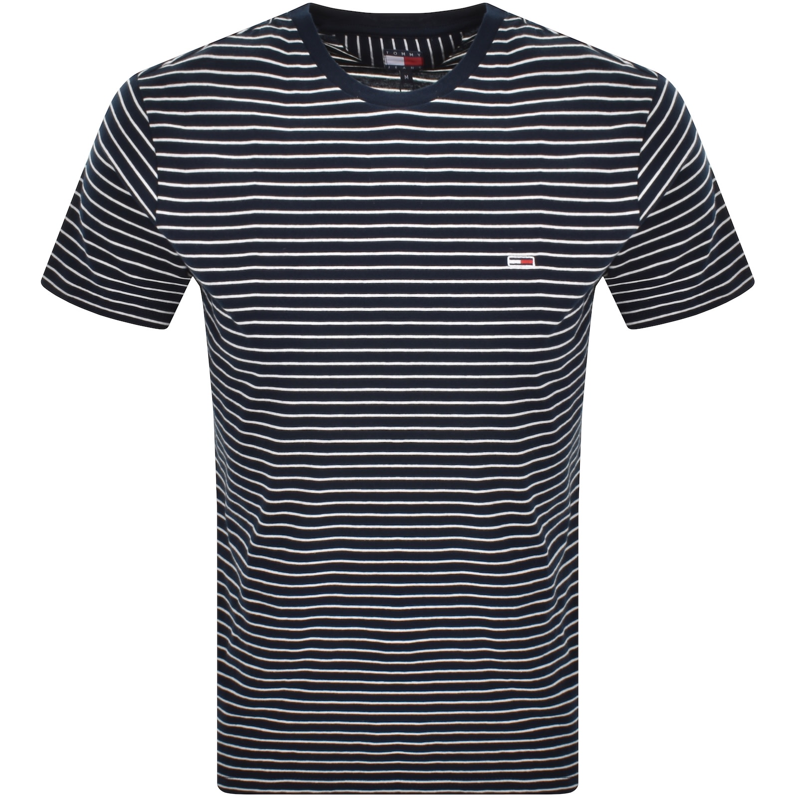Tommy Jeans Slim Fit Stripe T Shirt Navy