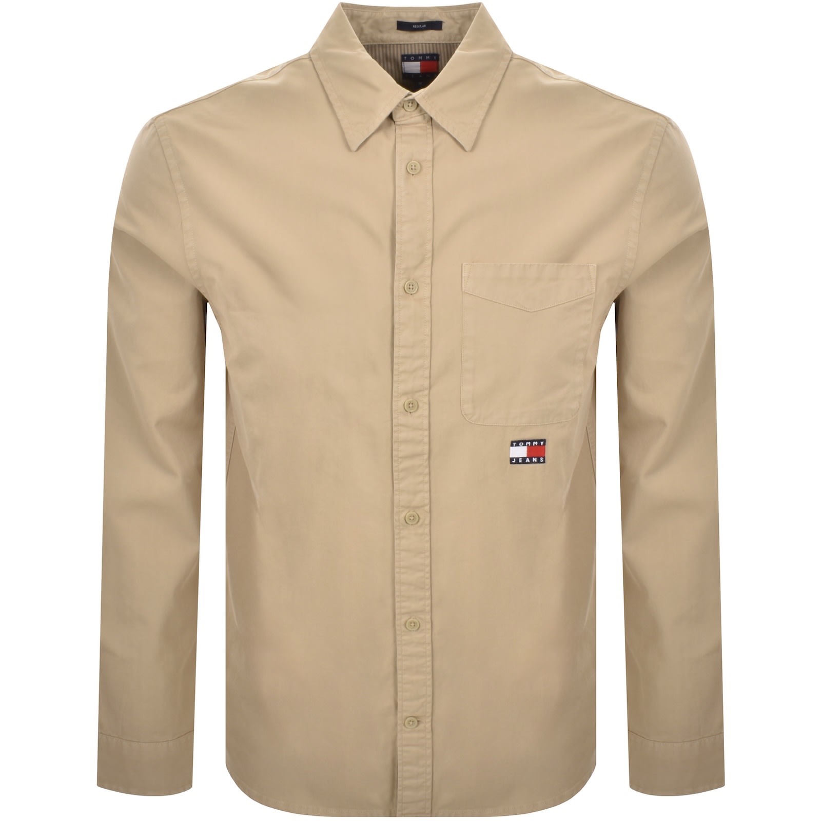 Tommy Jeans Long Sleeved Shirt Beige