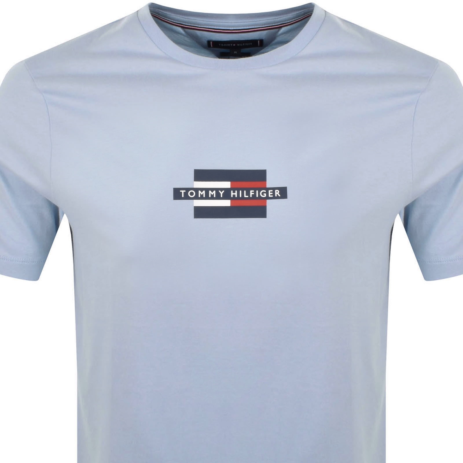 Tommy Hilfiger Flag Box T Shirt Blue In Blue