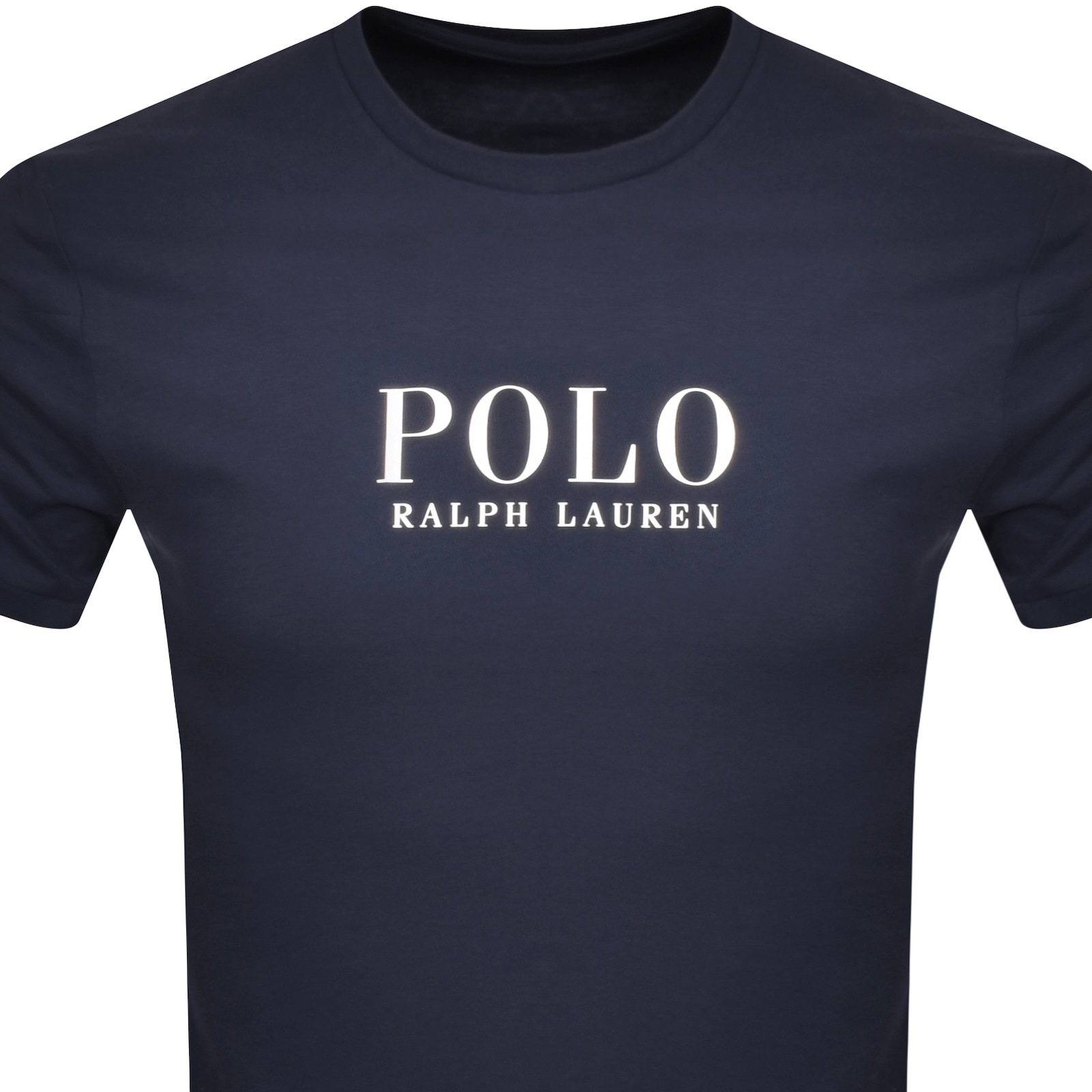 Ralph Lauren Logo Crew Neck T Shirt Navy In Black