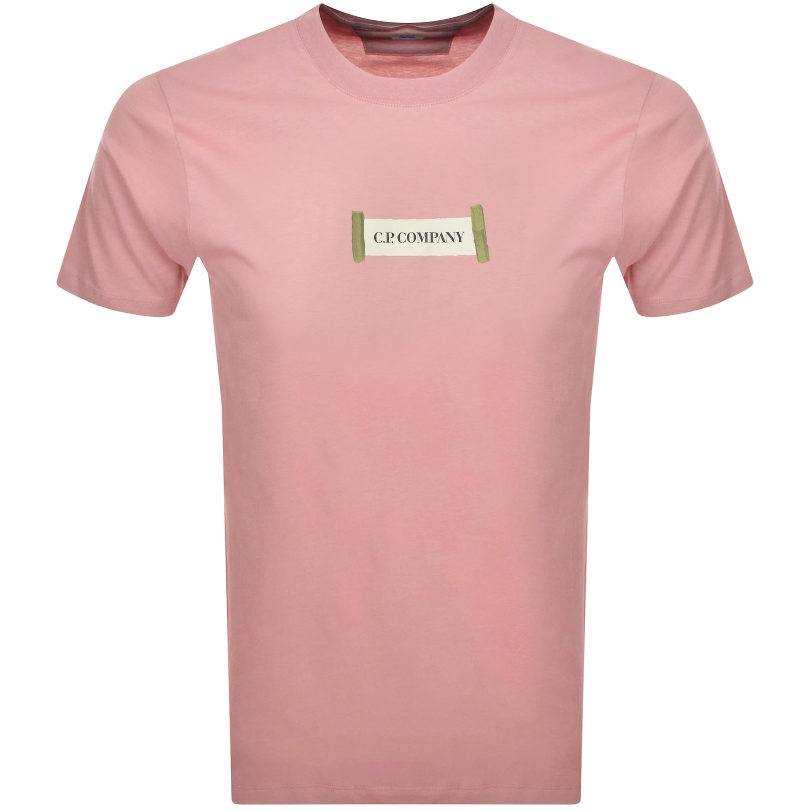 C.p. Company Cp Company Jersey Logo T Shirt Pink