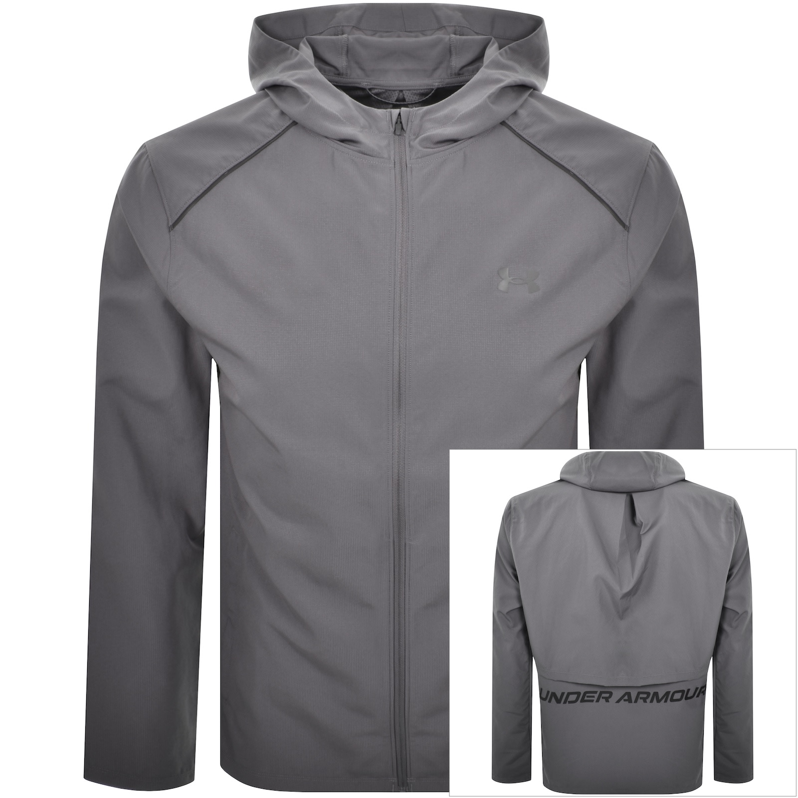 Under Armour Launch Hooded Jacket Grey In Gray