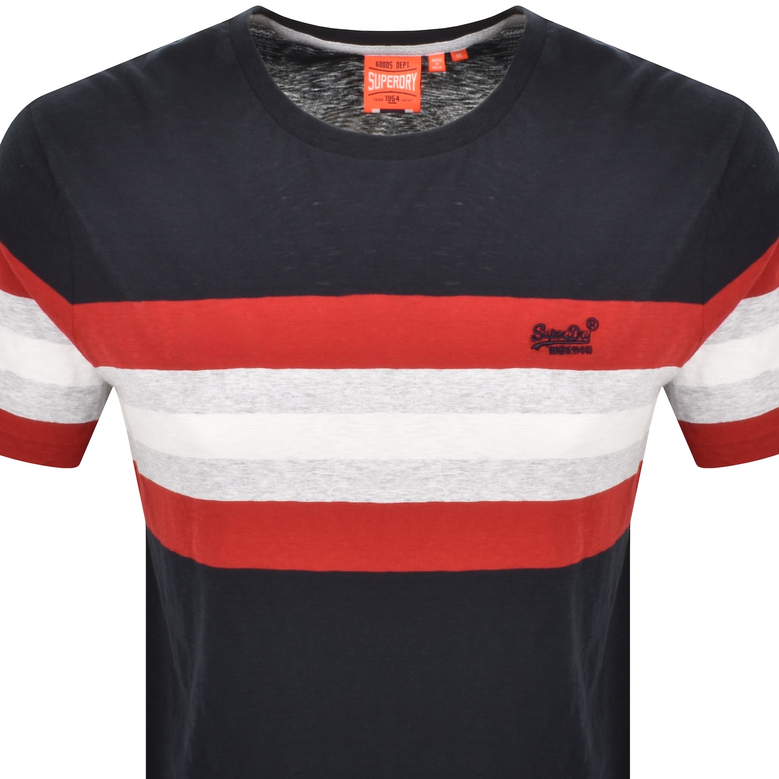 Superdry Essential Stripe T Shirt Navy In Blue