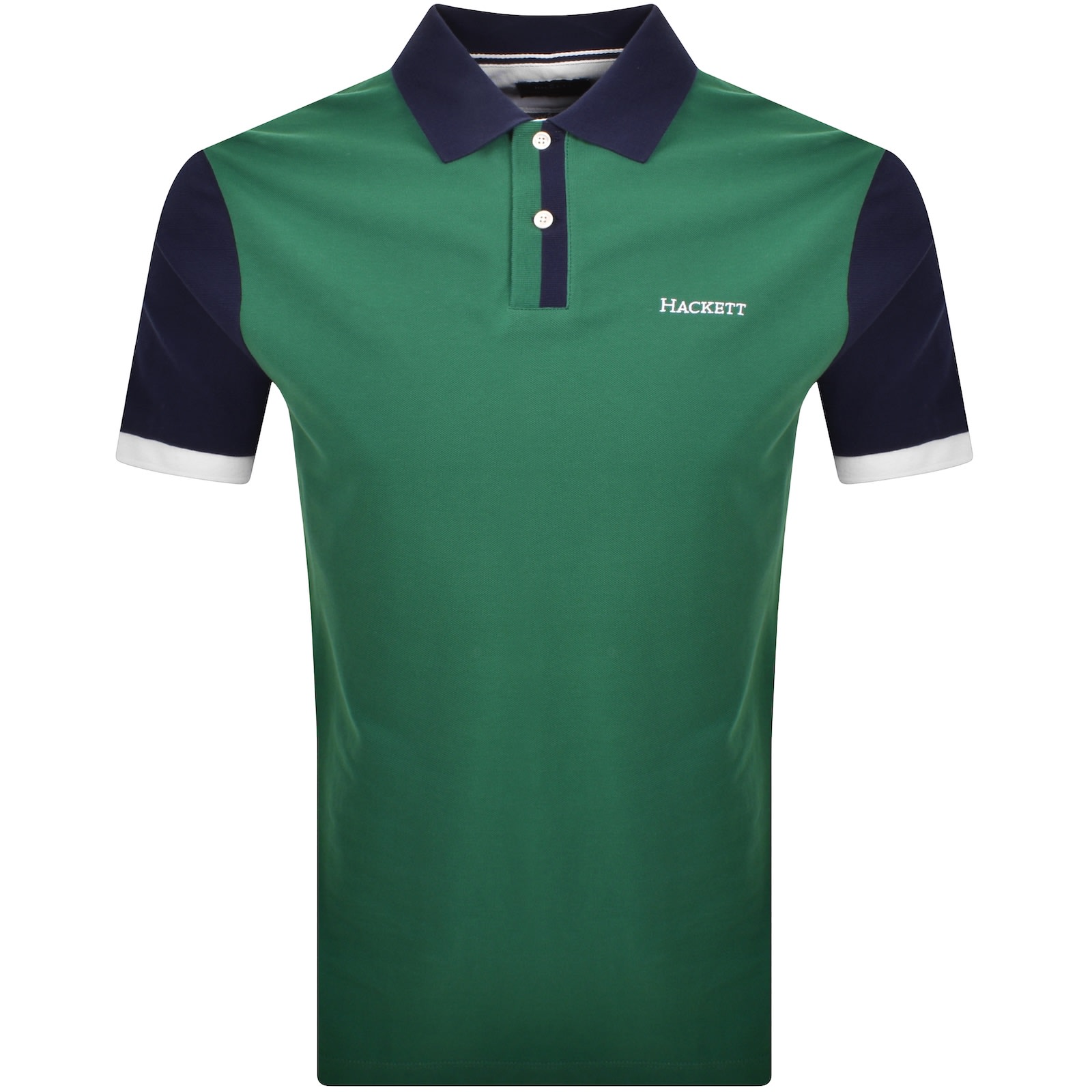 HACKETT HACKETT CLASSIC FIT POLO T SHIRT GRASS GREEN