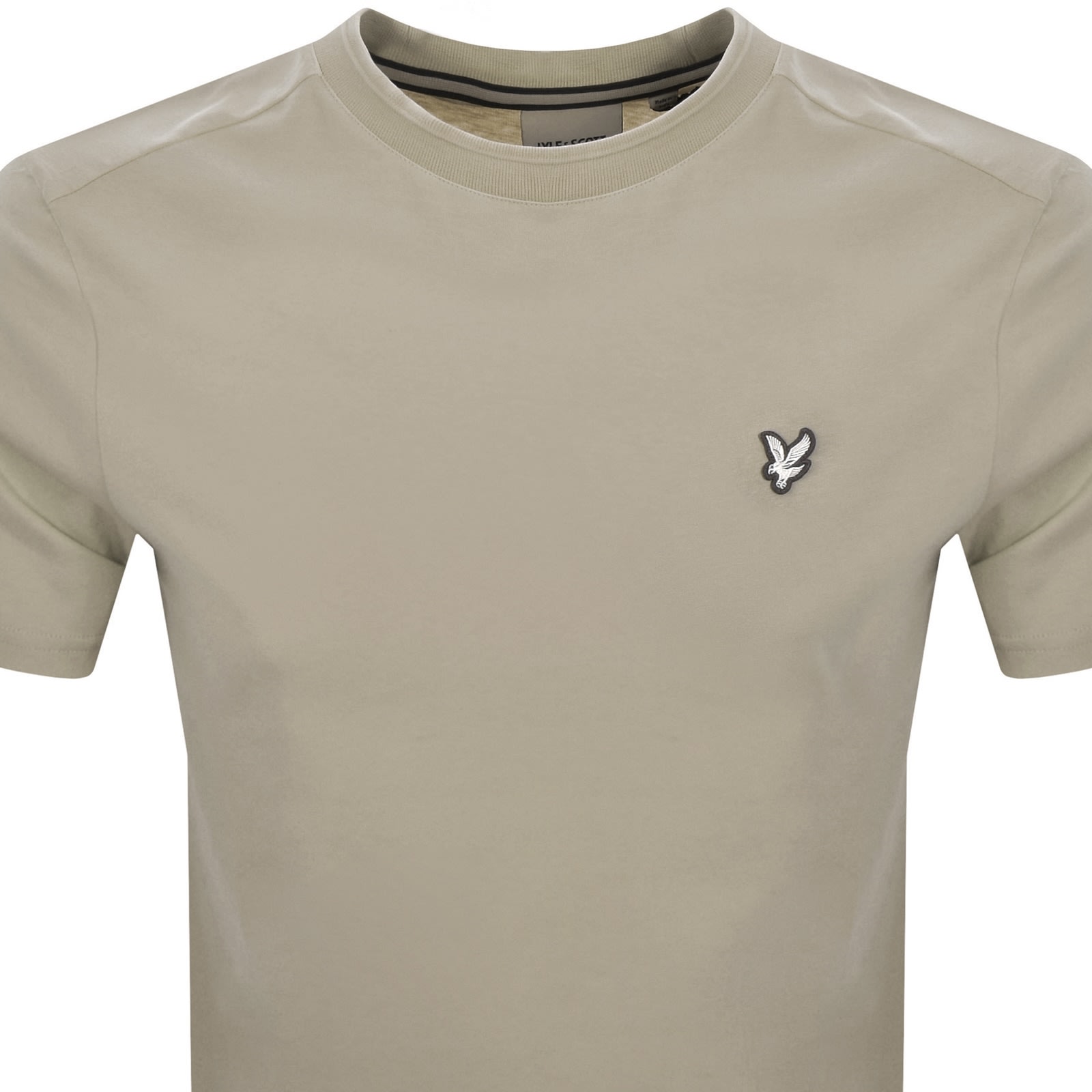 Lyle & Scott Lyle And Scott Crew Neck T Shirt Beige In Gray