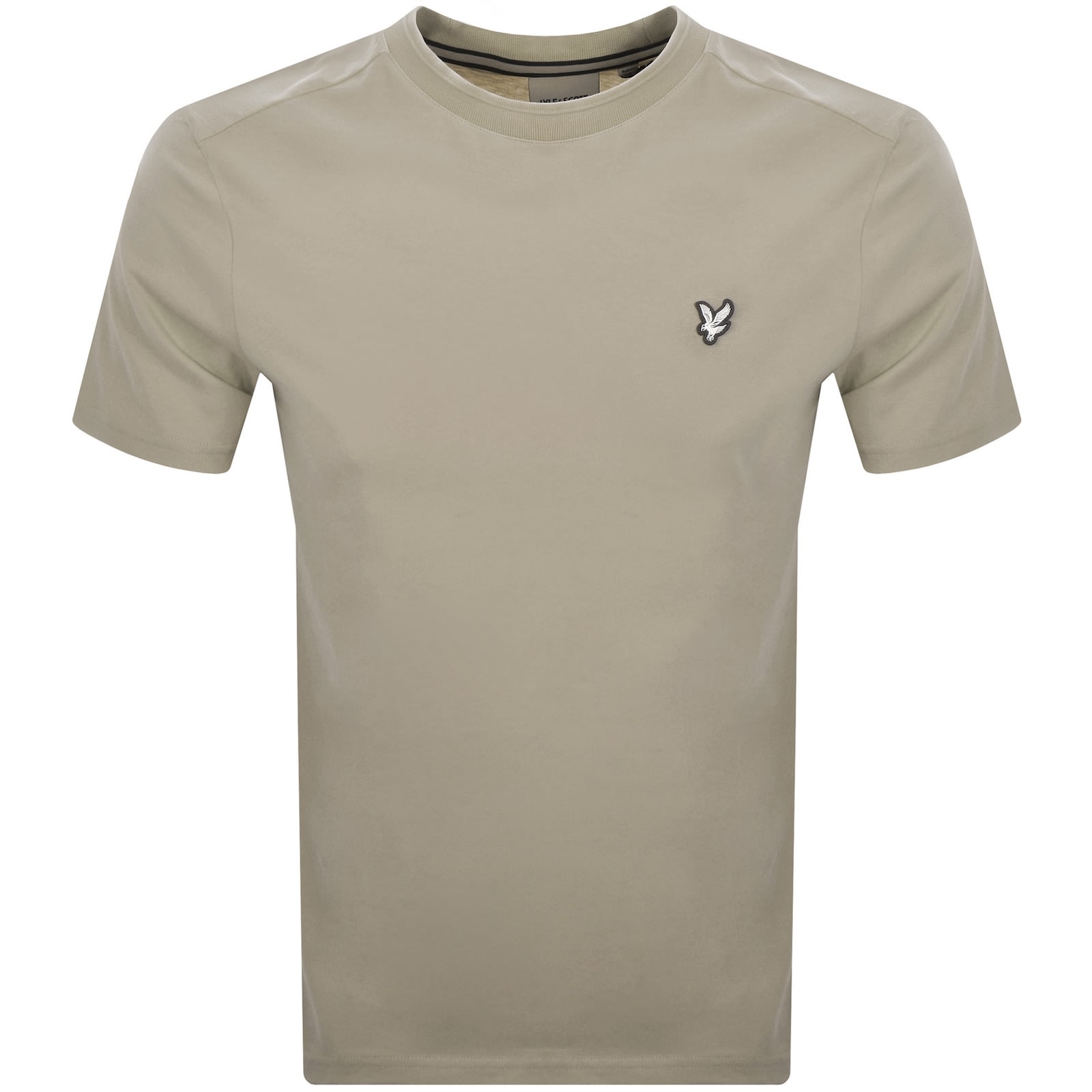 Lyle & Scott Lyle And Scott Crew Neck T Shirt Beige In Gray