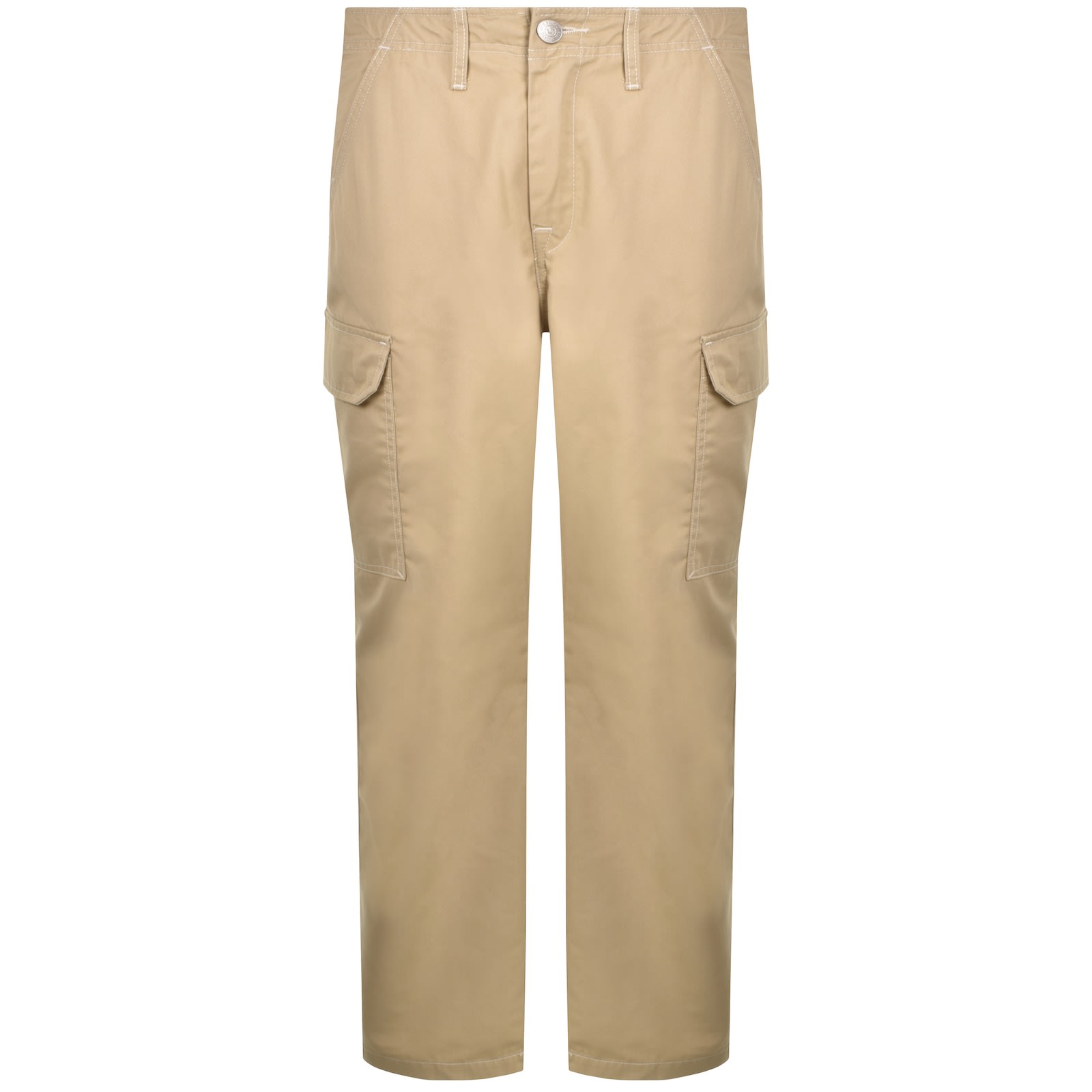 True Religion Big T Cargo Trousers Beige In Brown