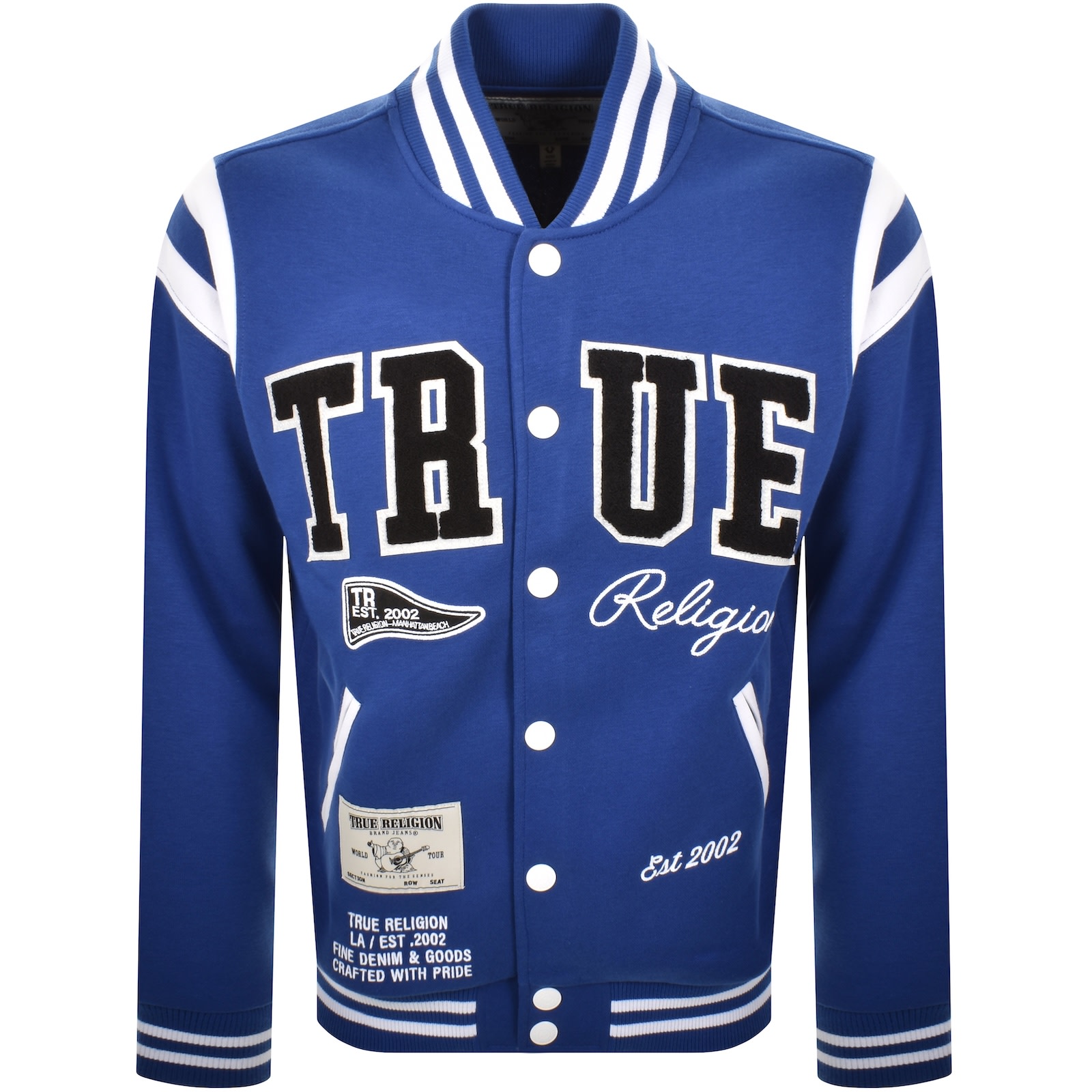 True Religion Uni Varsity Jacket Mazarine Blue