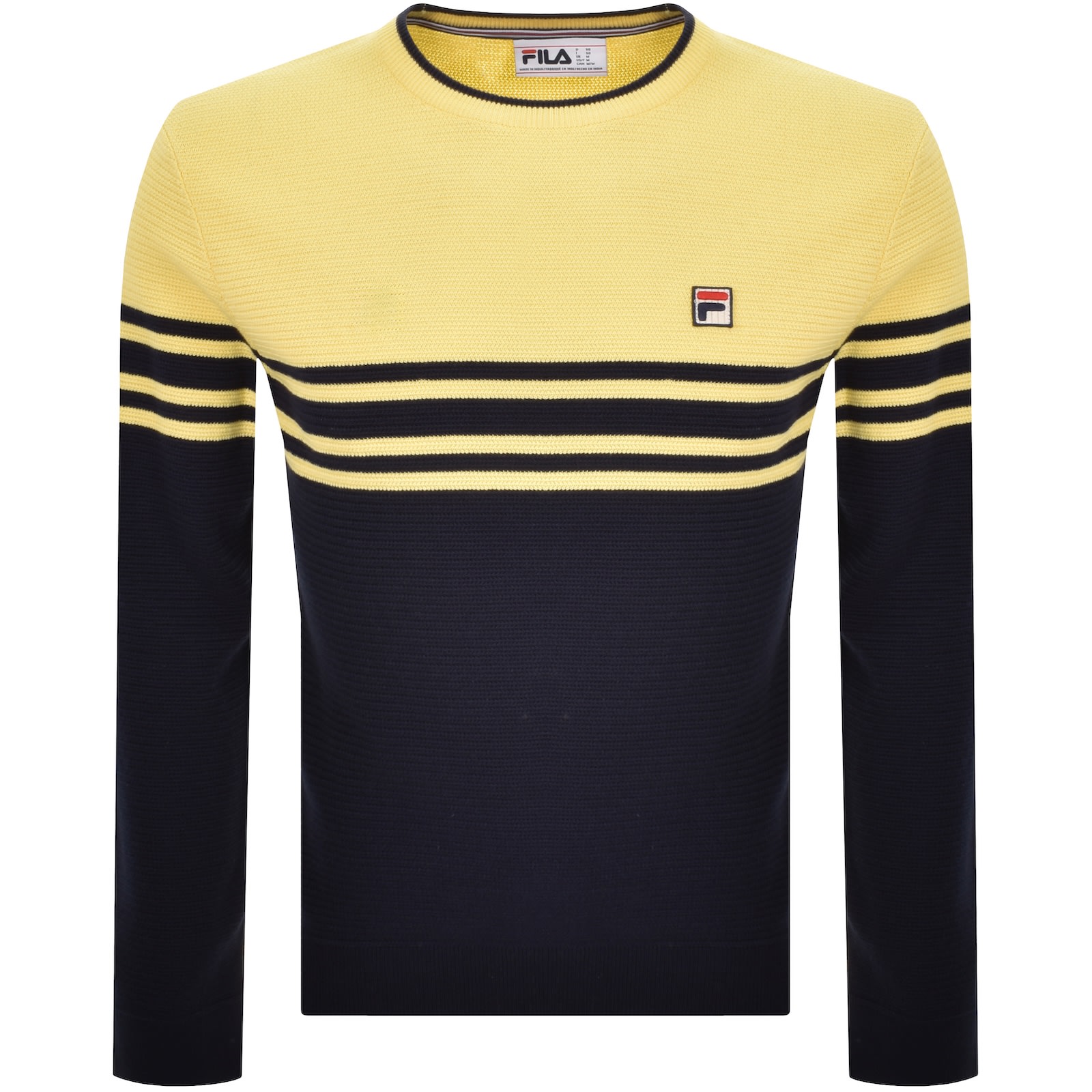 Fila Vintage Logo Nate Knit Jumper Navy