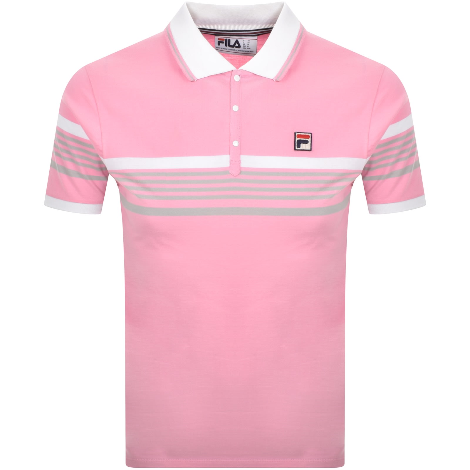 Fila Vintage Francis Polo T Shirt Prism Pink