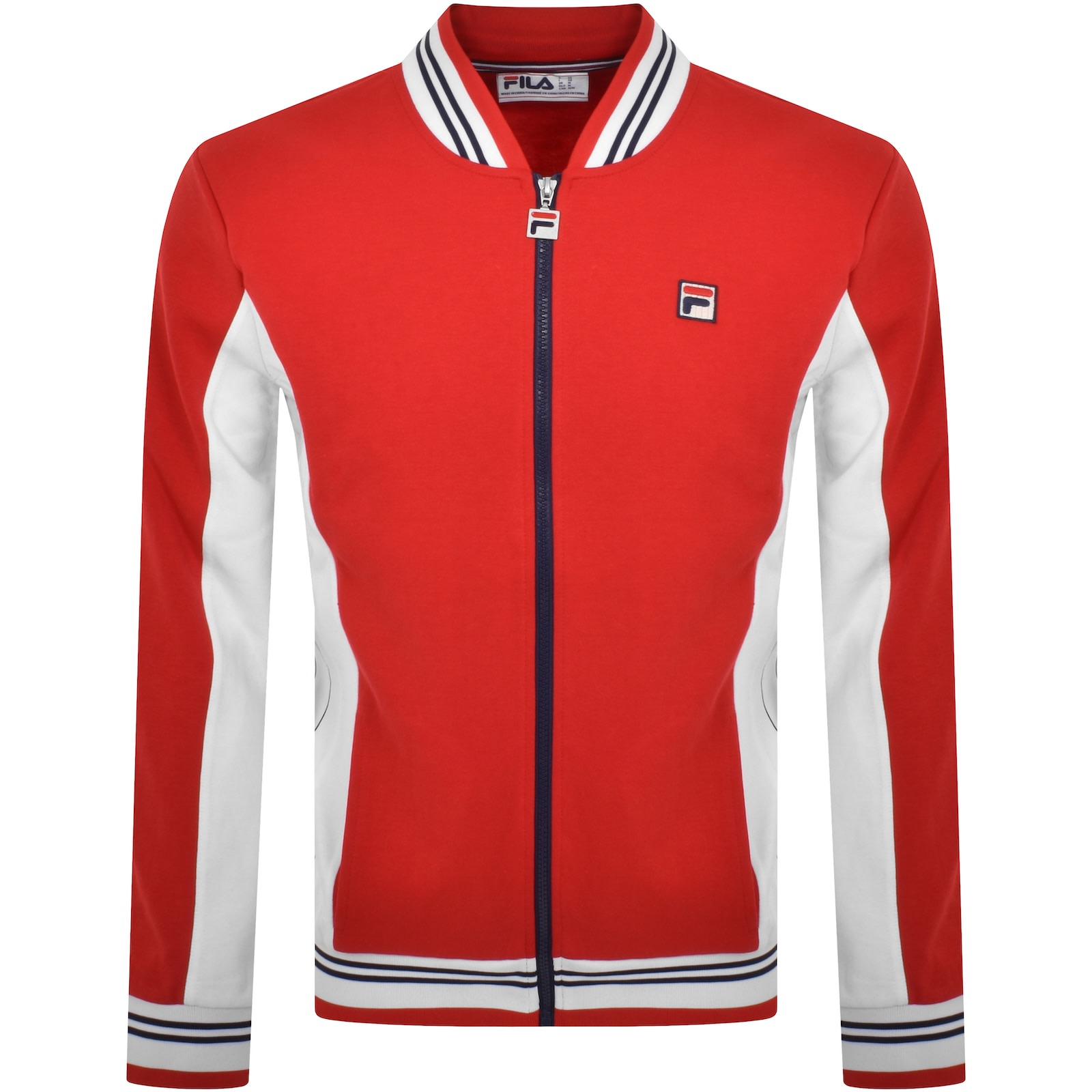 Fila Vintage Settanta Zip Track Top Red In Red