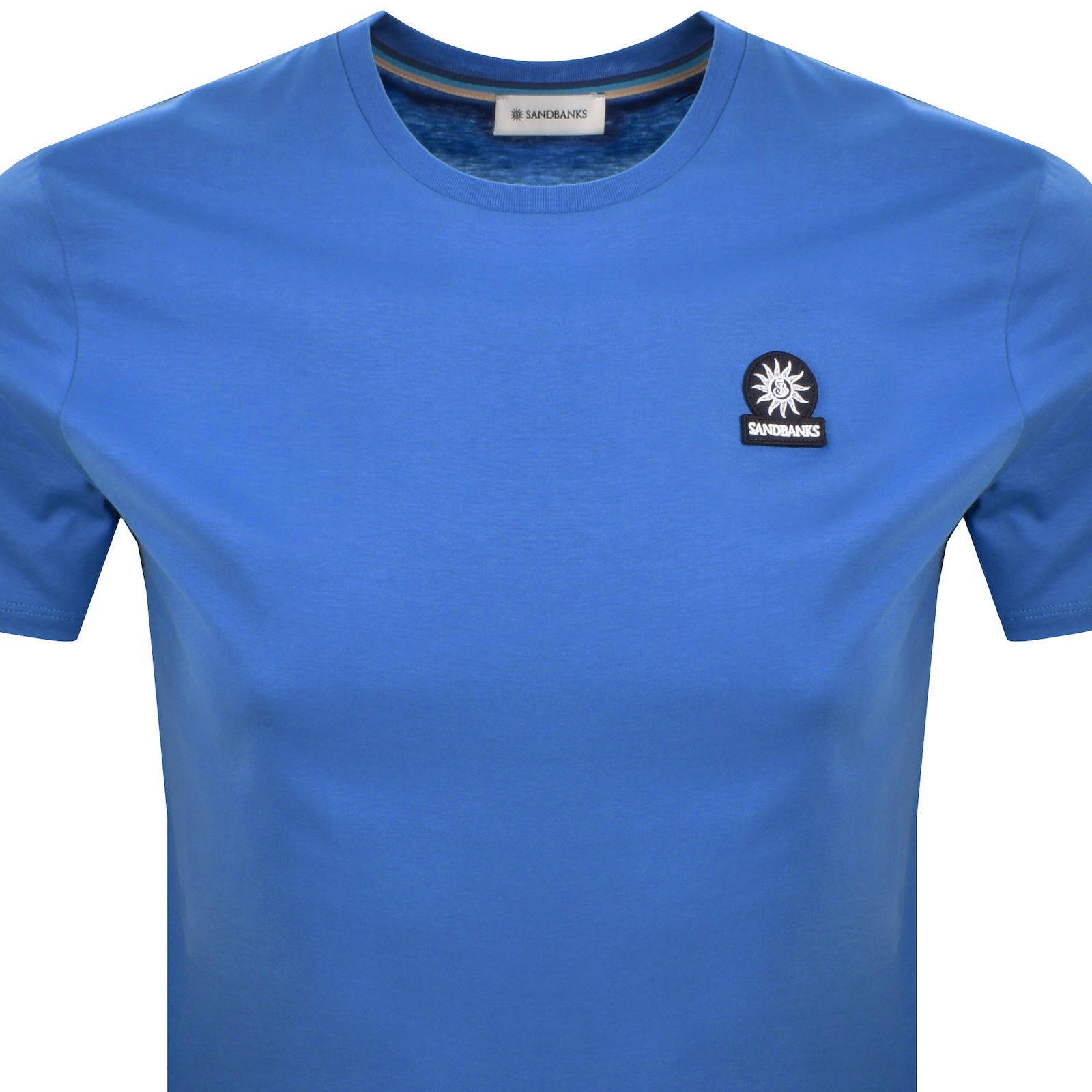 Sandbanks Badge Logo T Shirt Blue