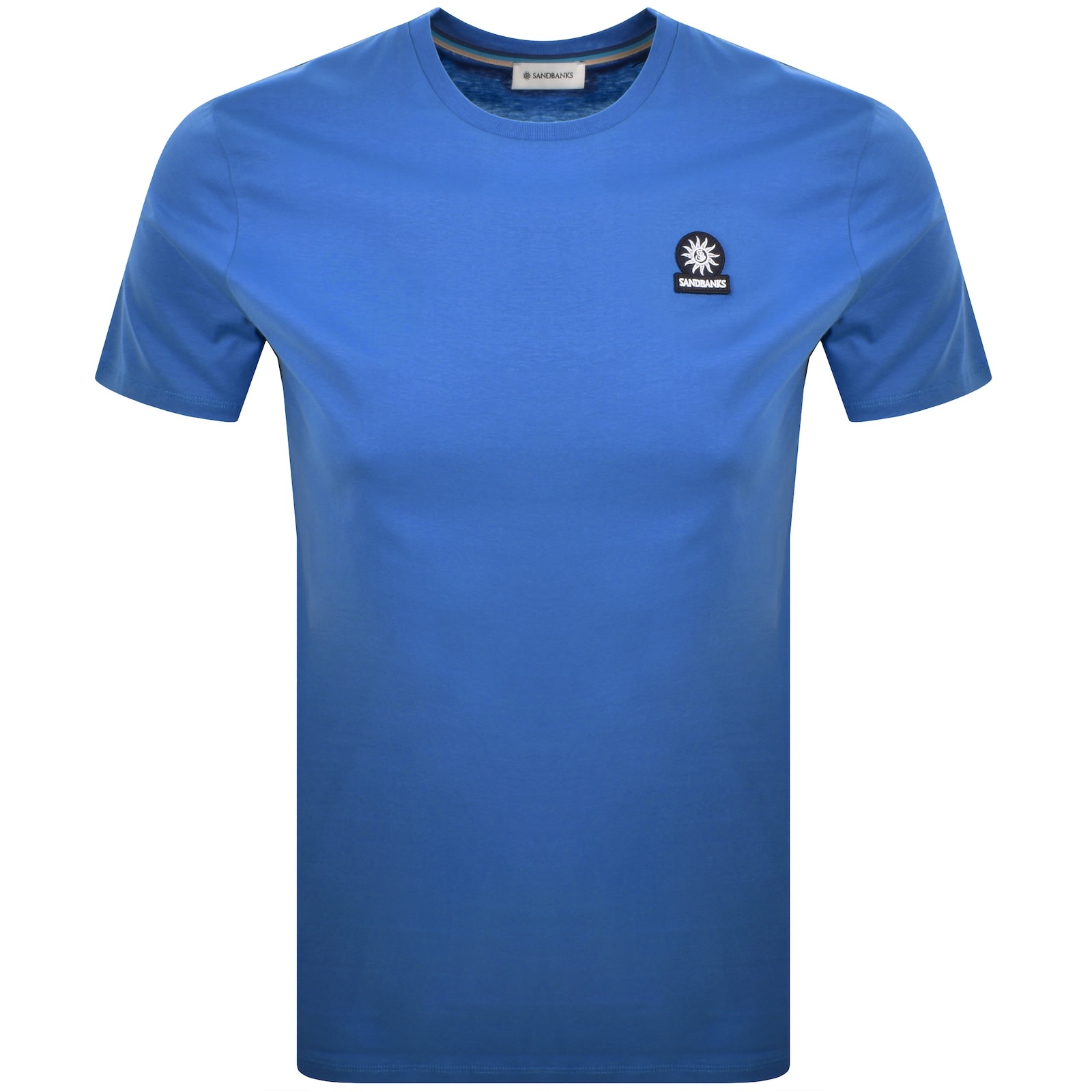 Sandbanks Badge Logo T Shirt Blue