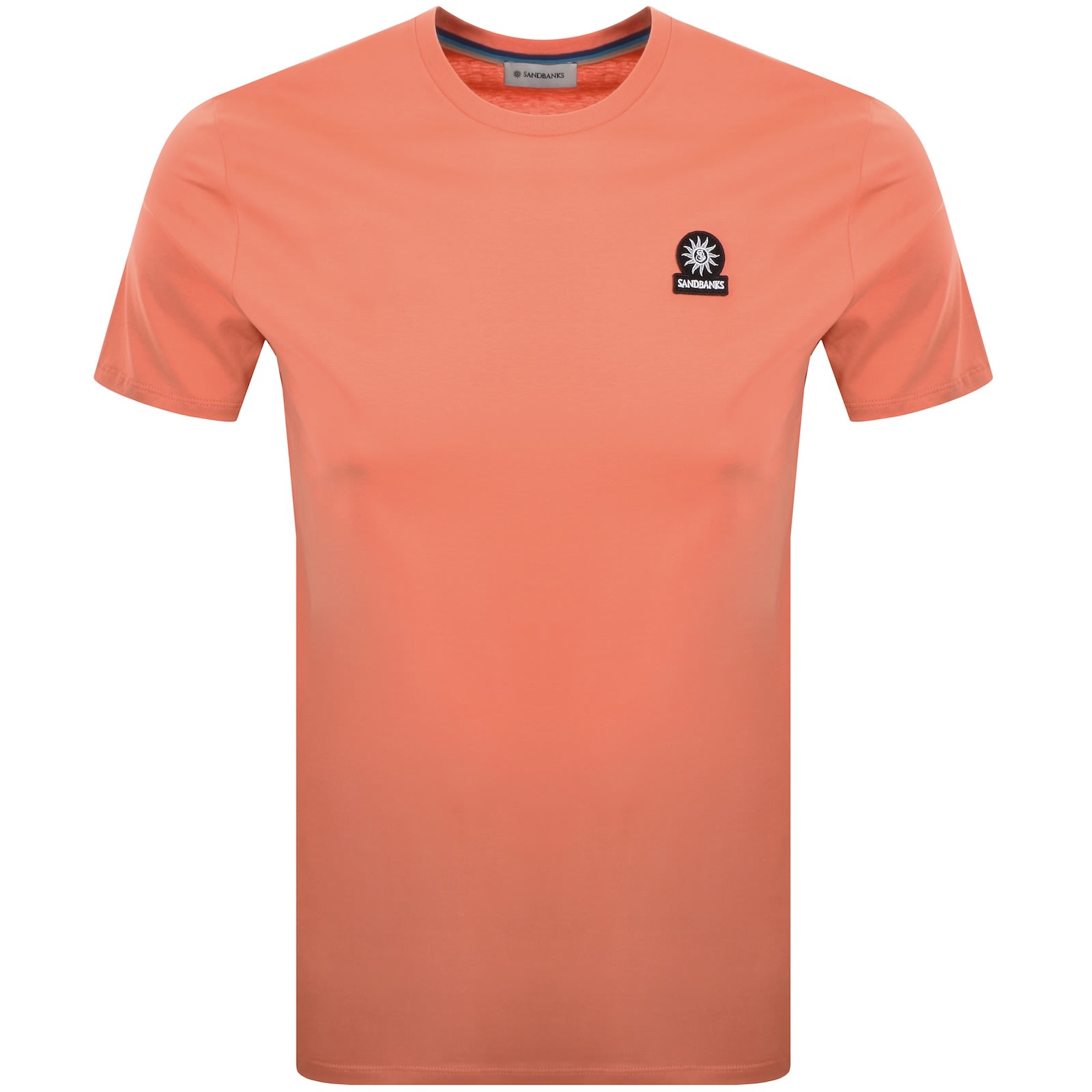 Sandbanks Badge Logo T Shirt Orange