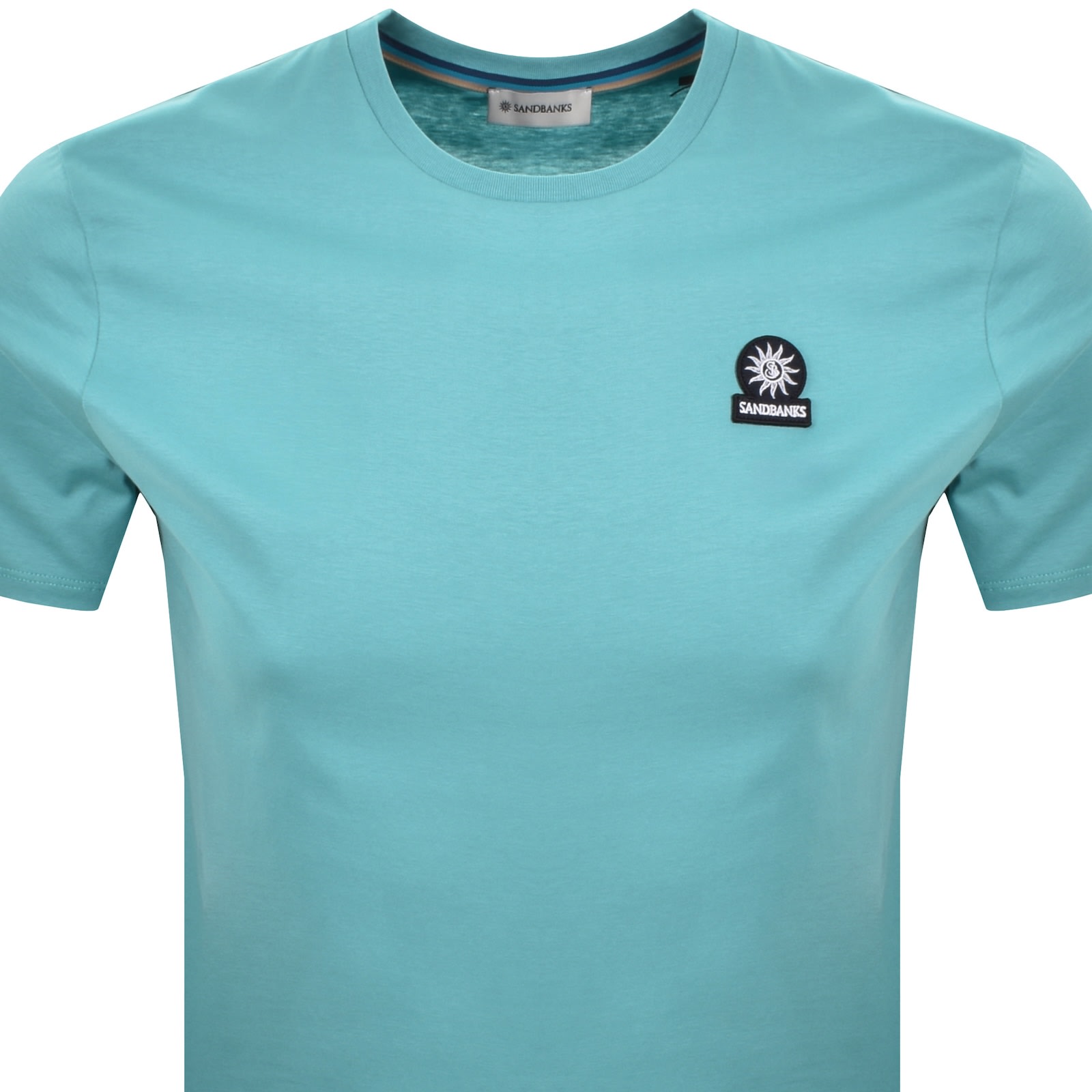 Sandbanks Badge Logo T Shirt Blue