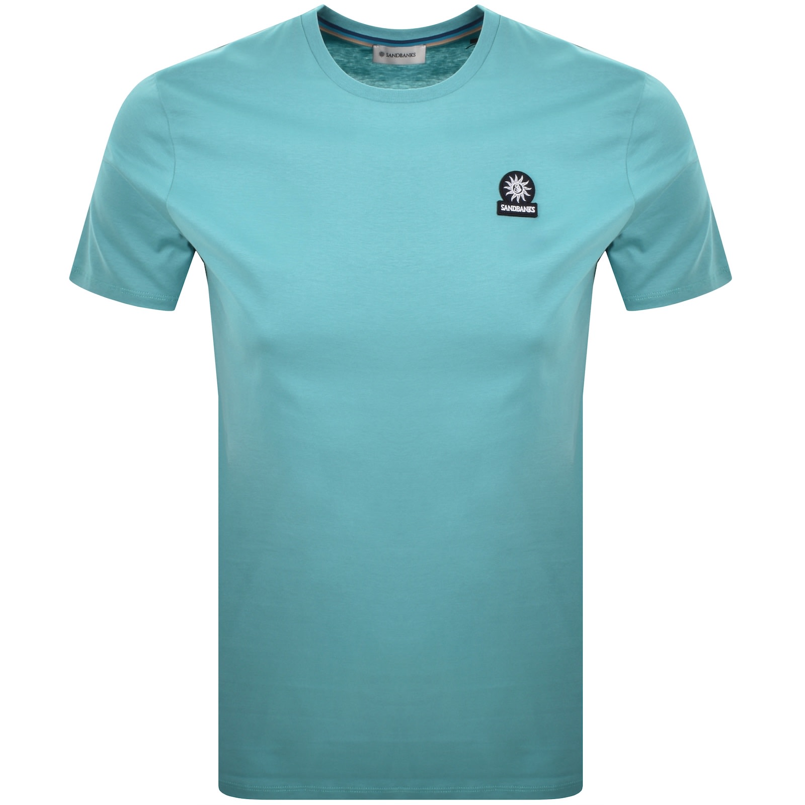 Sandbanks Badge Logo T Shirt Blue