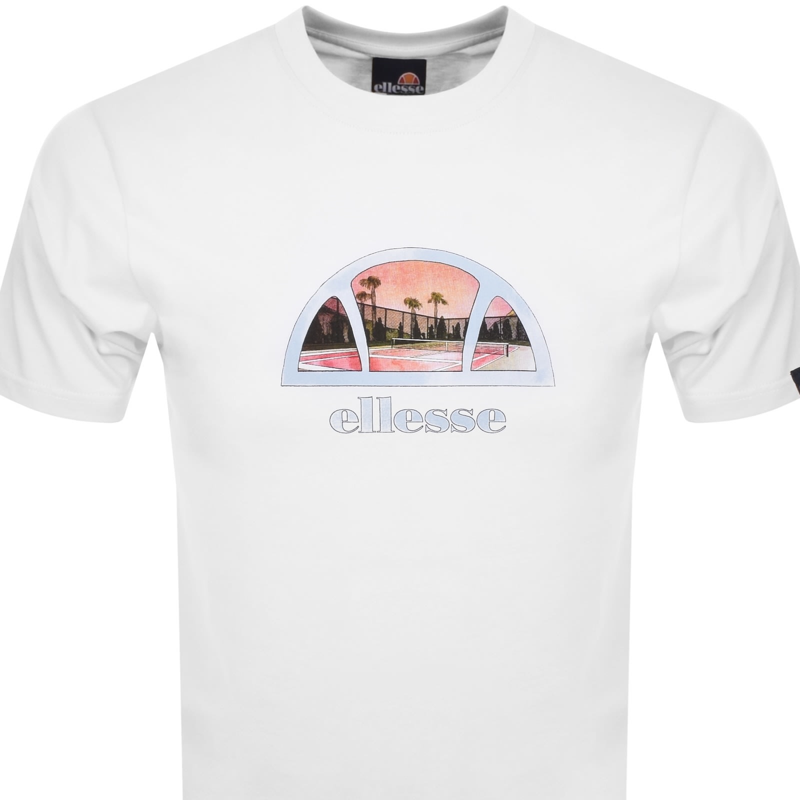 Ellesse Courtsica Logo T Shirt White In White