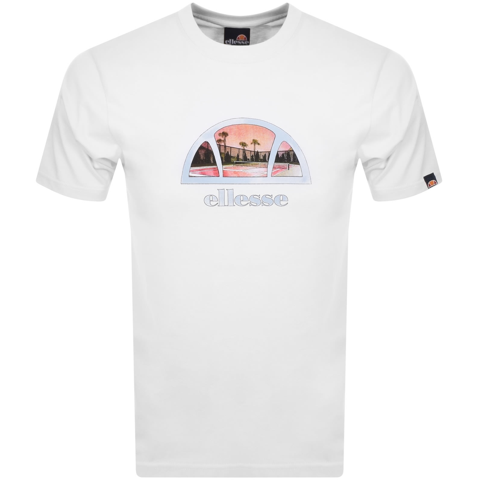 Ellesse Courtsica Logo T Shirt White